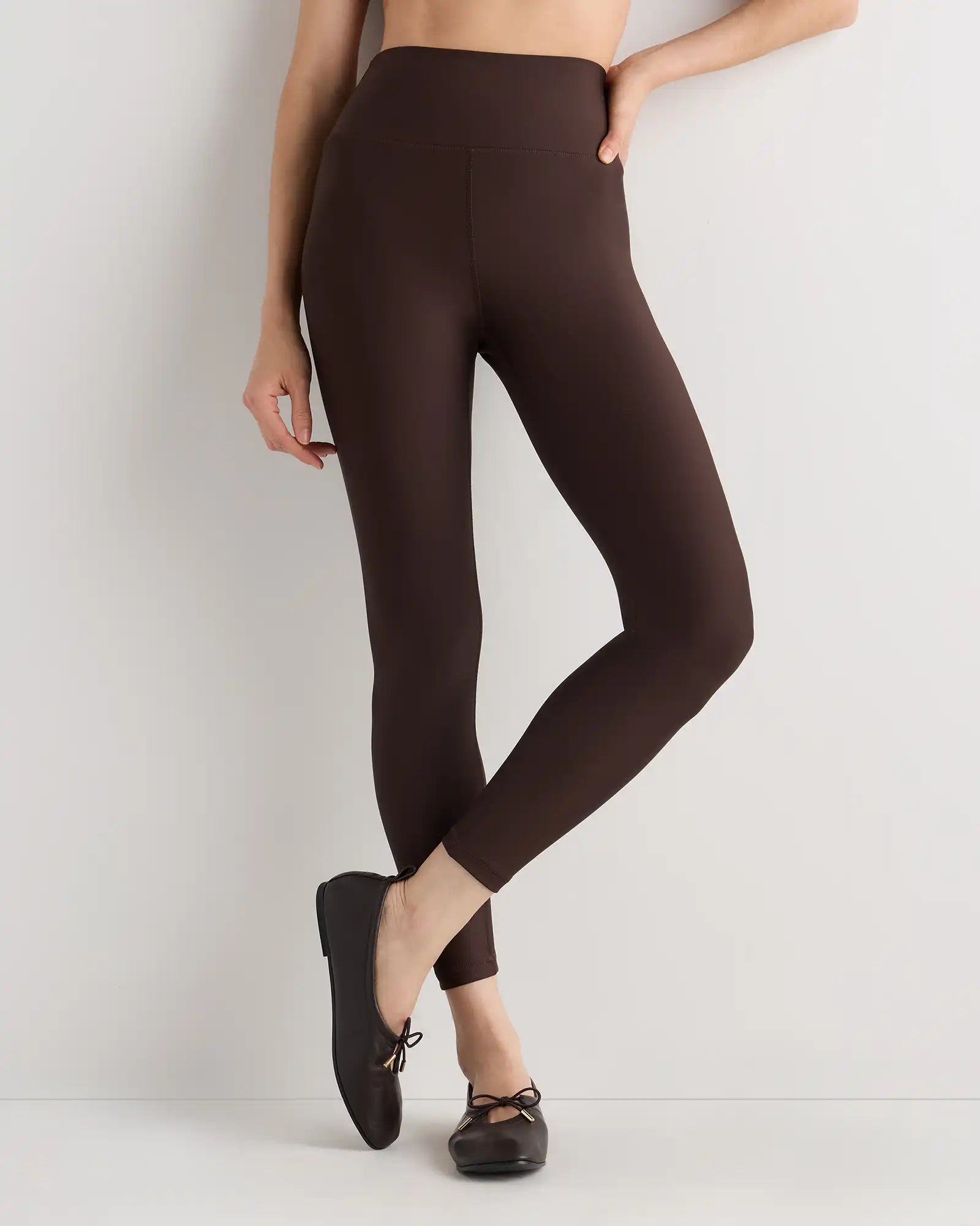 Satin-Sculpt High-Waisted Legging