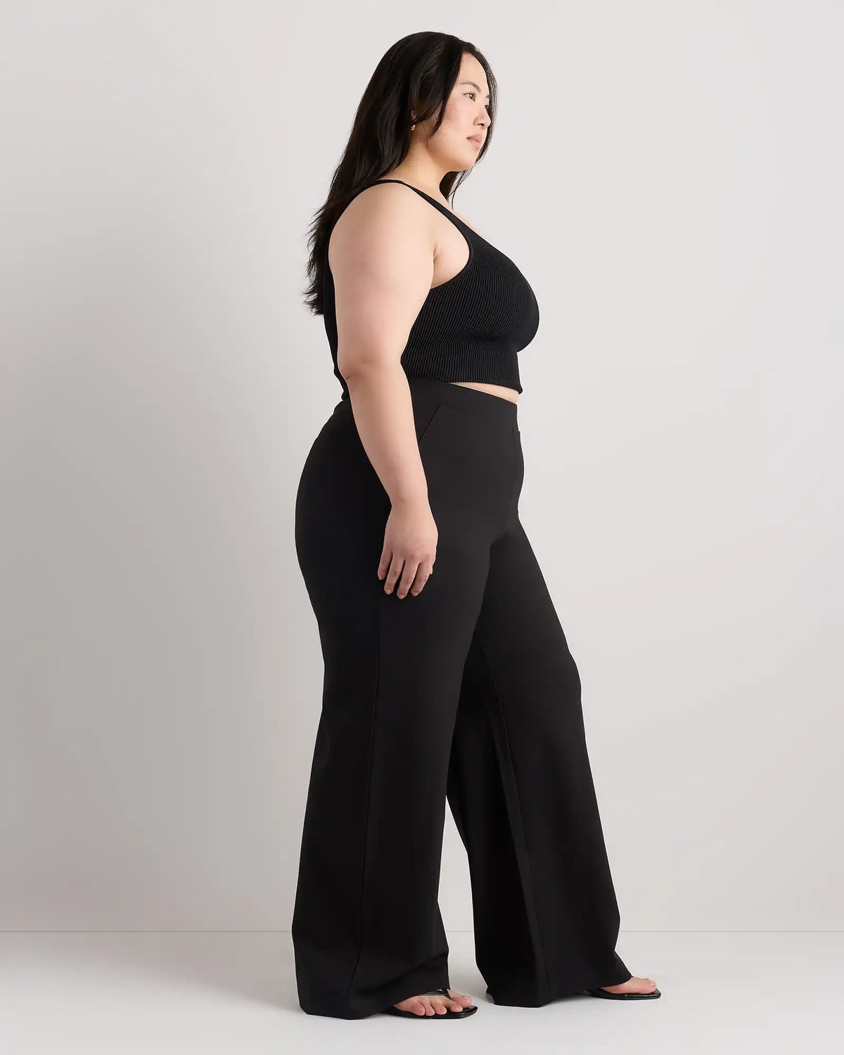 Ultra-Stretch Ponte Wide Leg Pants