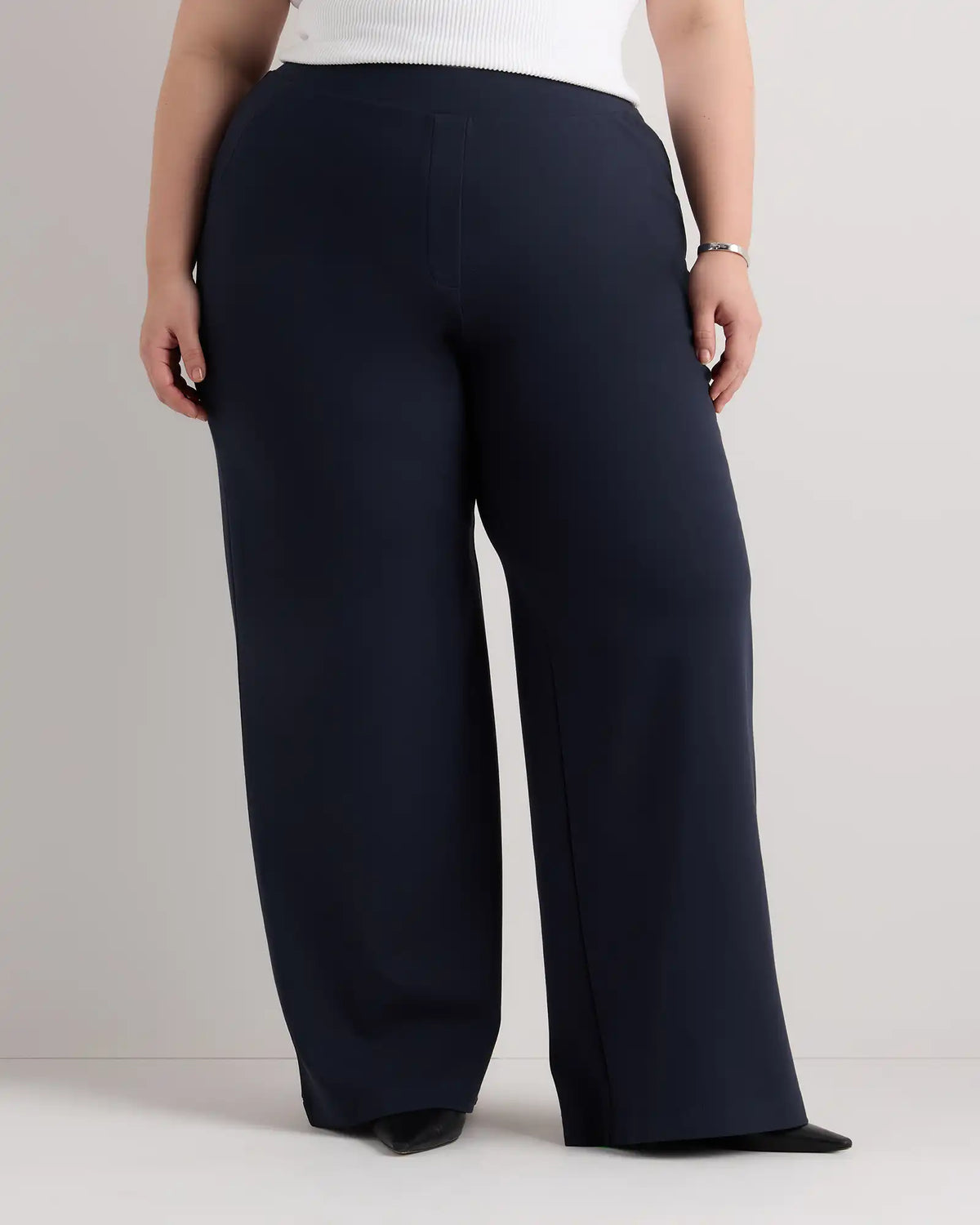 Ultra-Stretch Ponte Wide Leg Pants