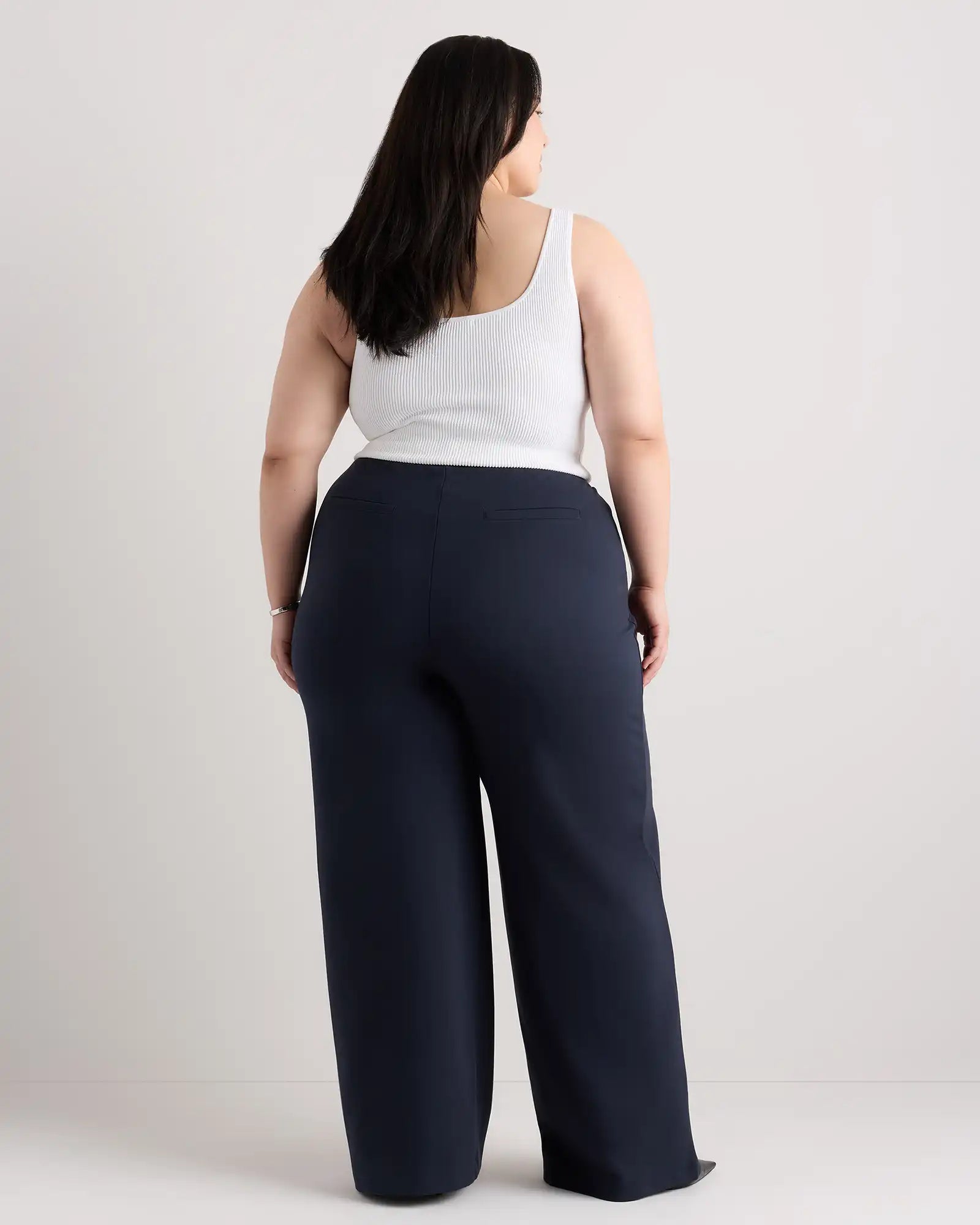 Ultra-Stretch Ponte Wide Leg Pants