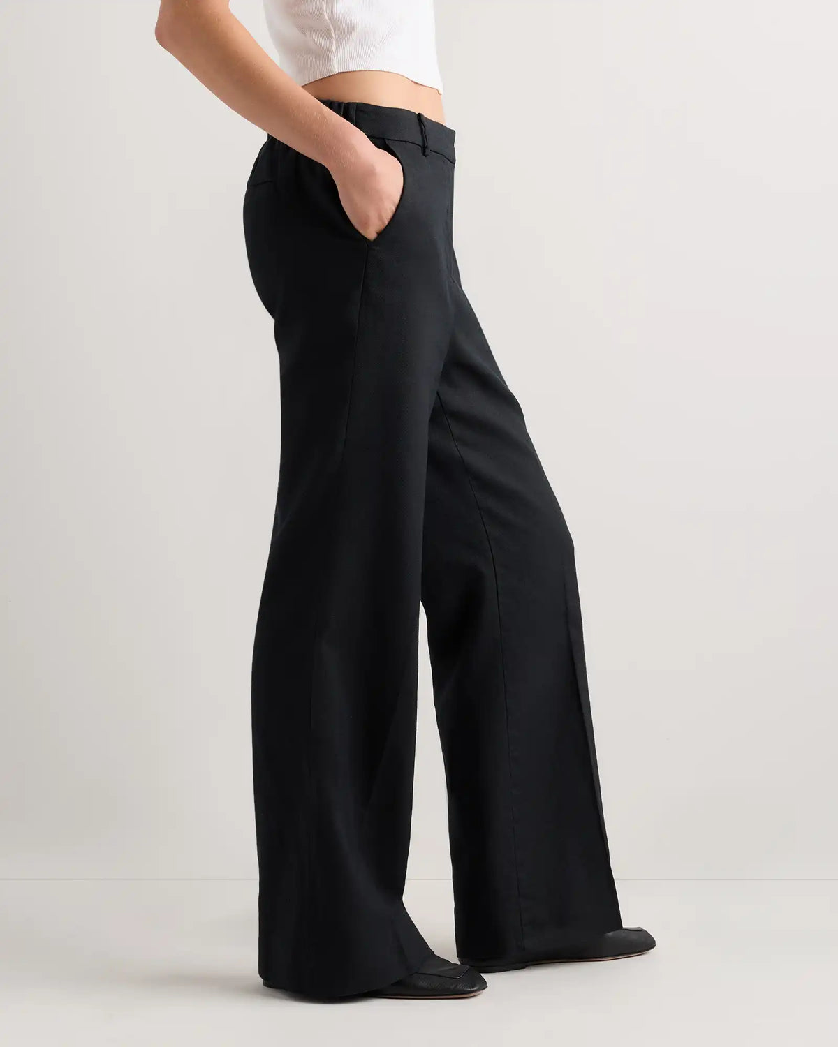European Stretch Linen Trouser