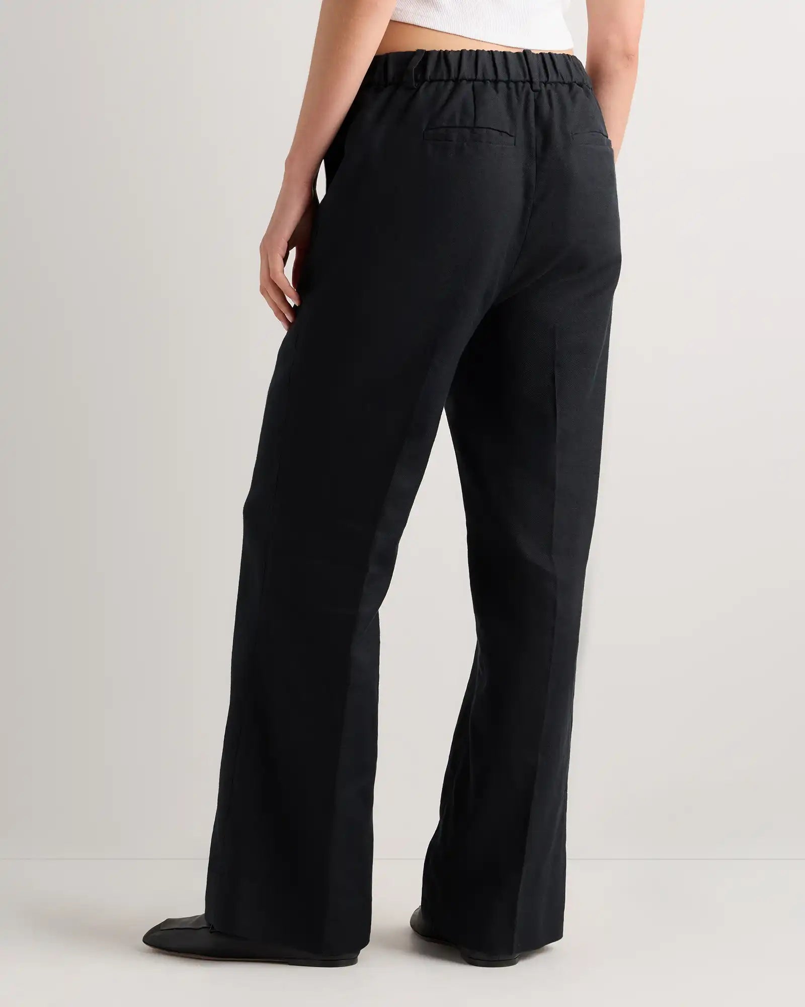 European Stretch Linen Trouser