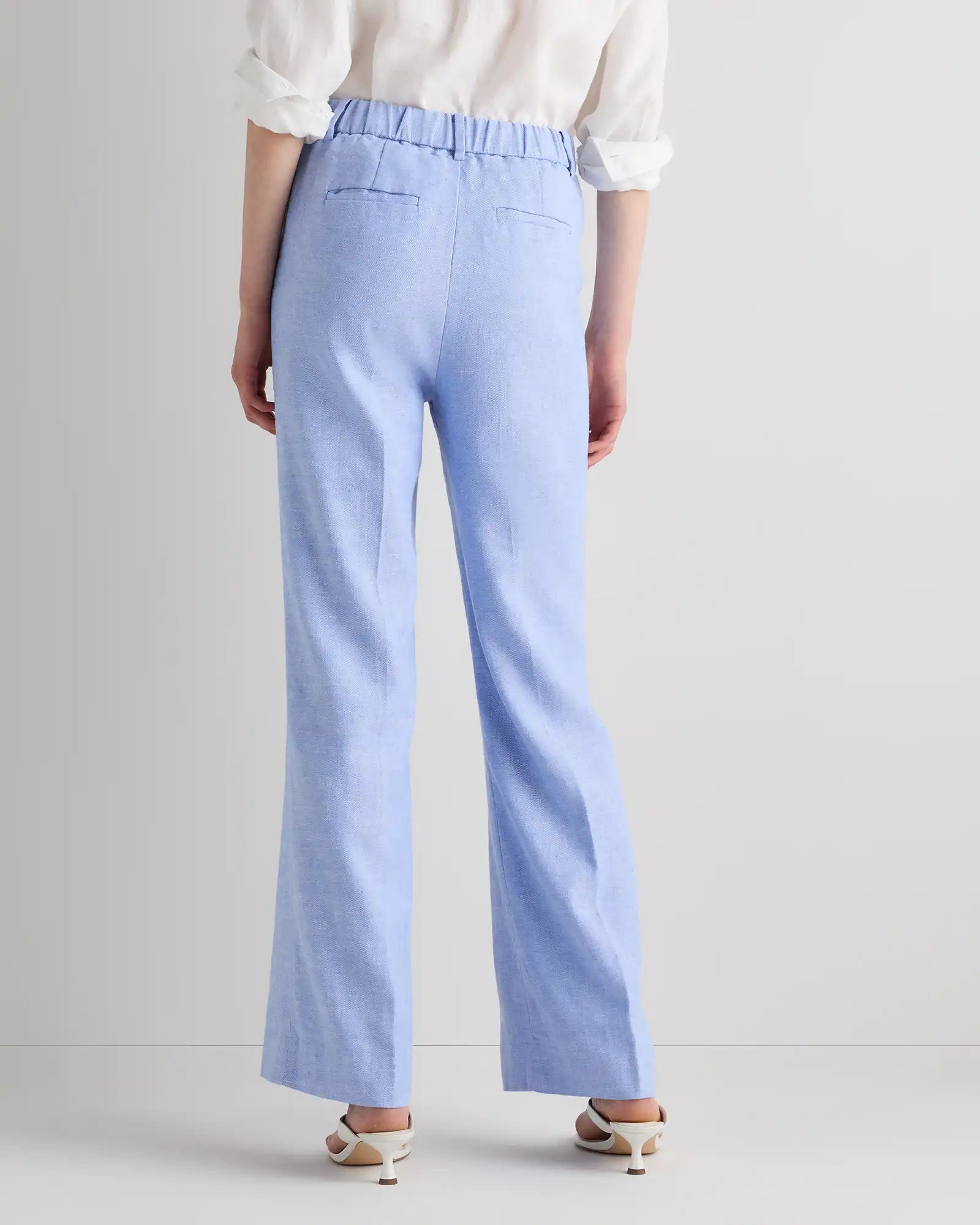 European Stretch Linen Trouser