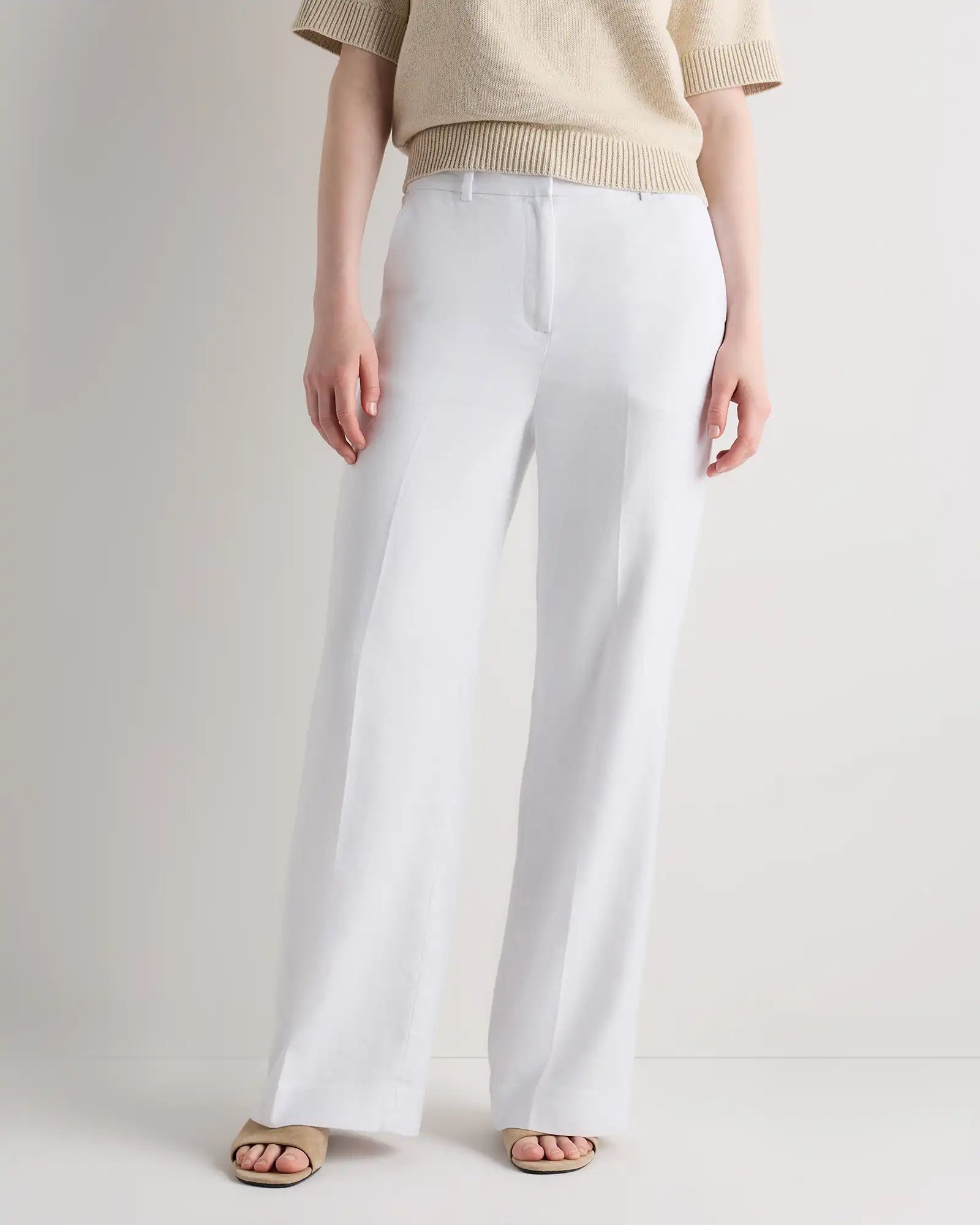 European Stretch Linen Trouser