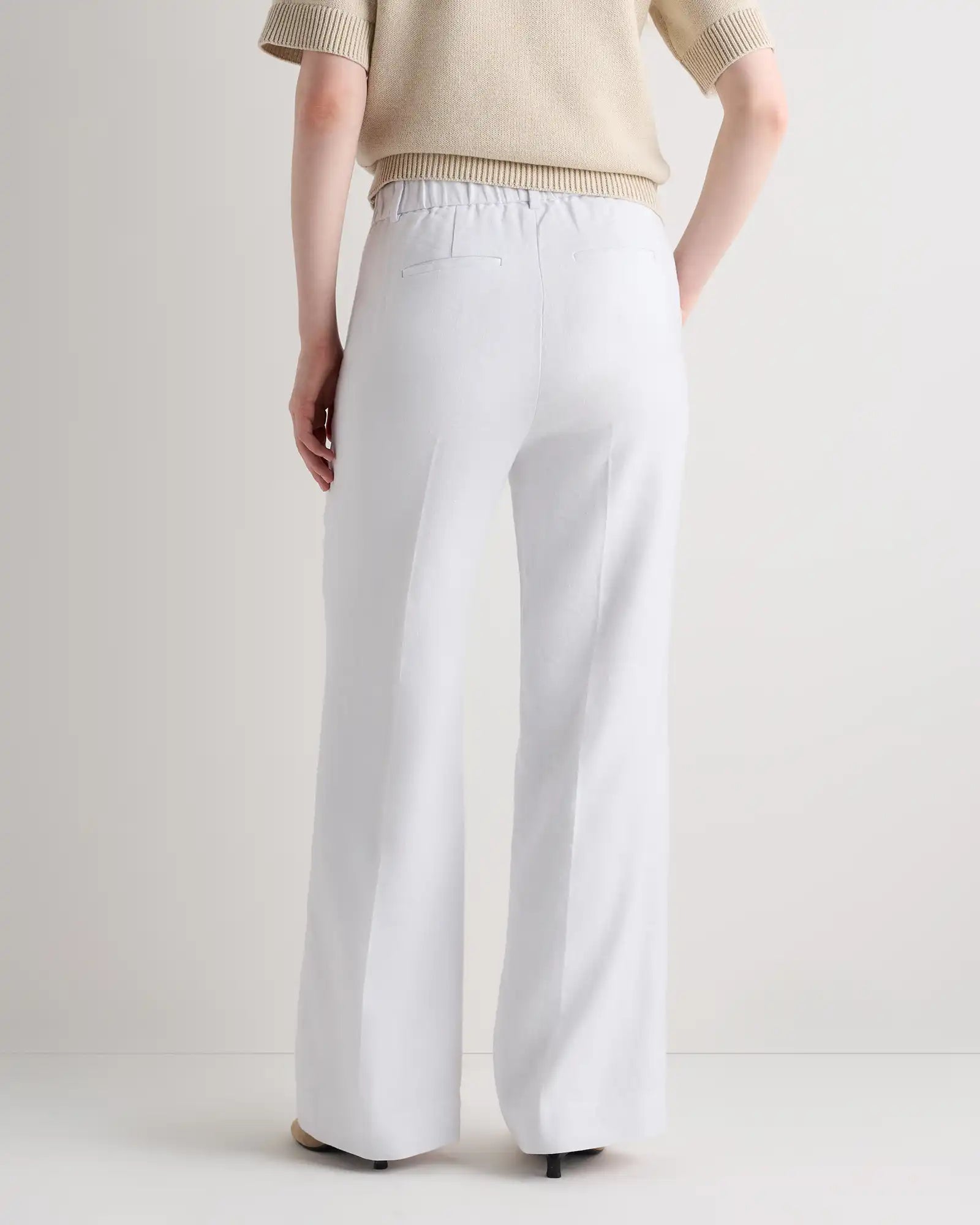 European Stretch Linen Trouser
