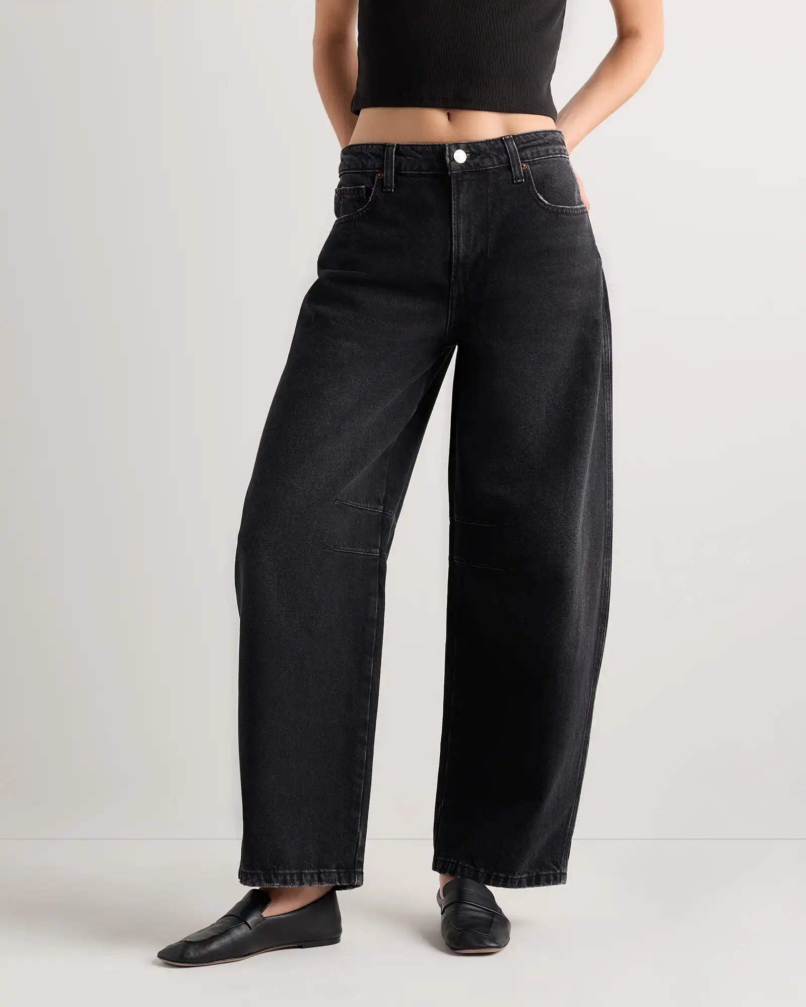 Maya Rigid Exaggerated Barrel Jeans