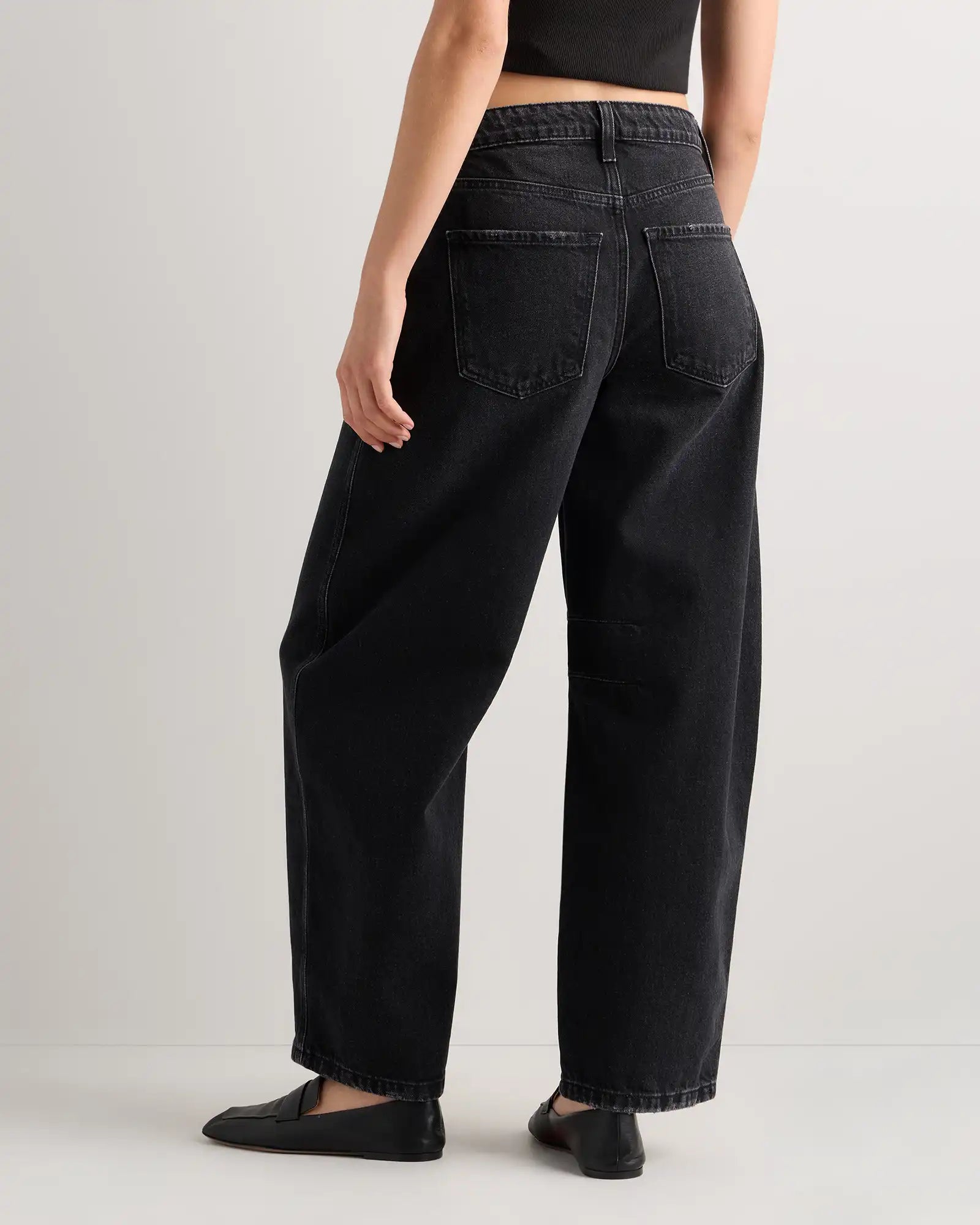 Maya Rigid Exaggerated Barrel Jeans