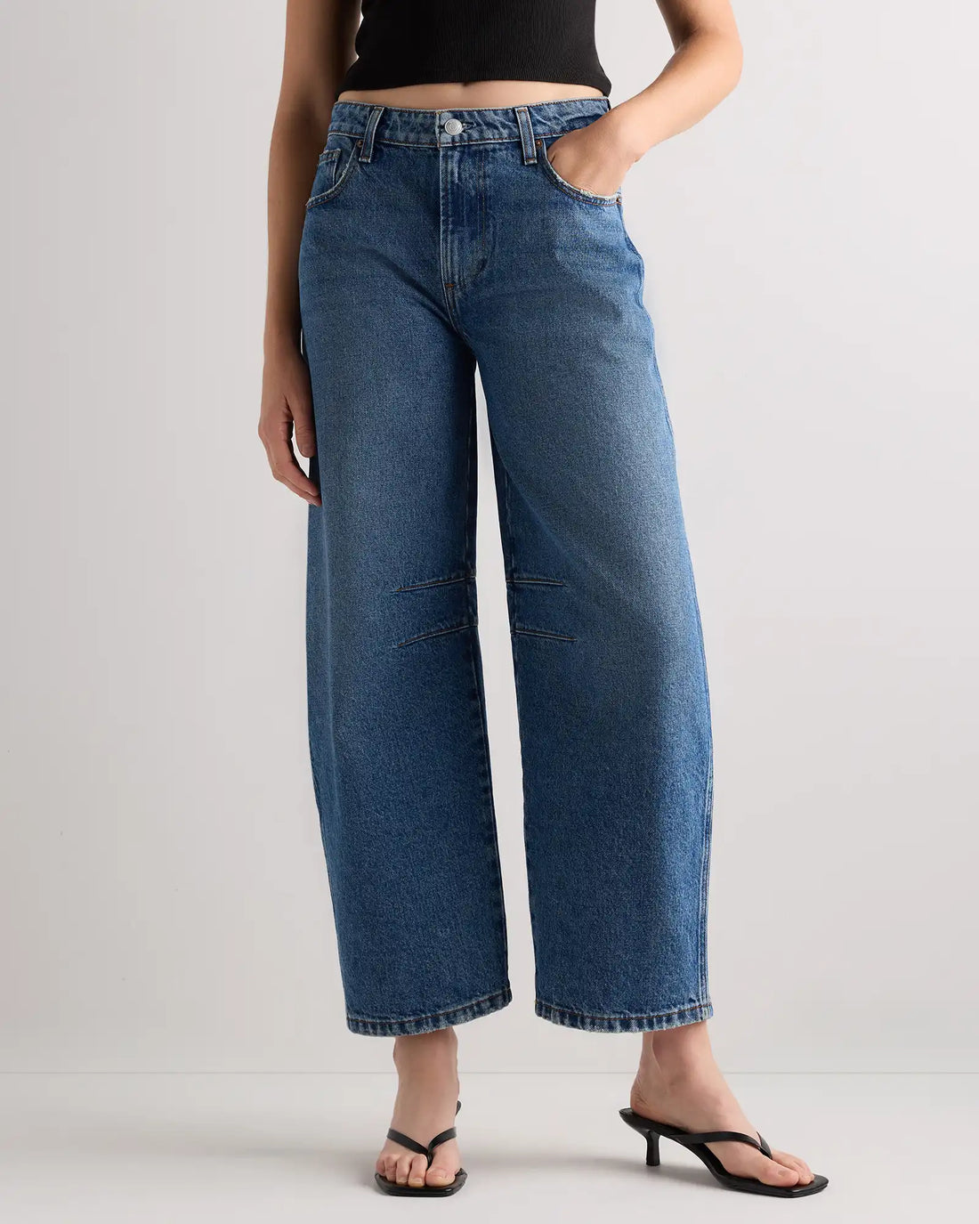 Maya Rigid Exaggerated Barrel Jeans