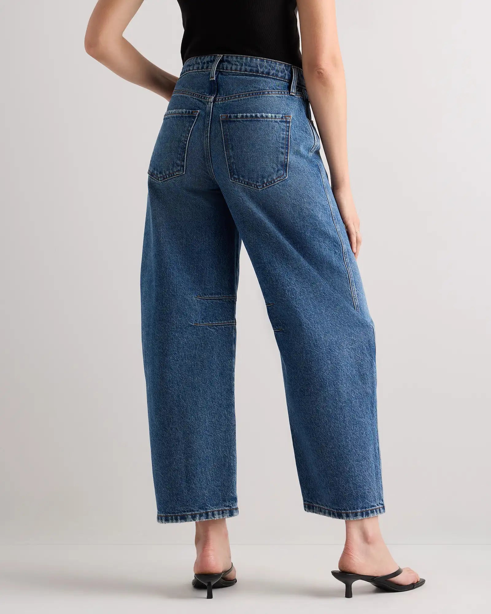 Maya Rigid Exaggerated Barrel Jeans