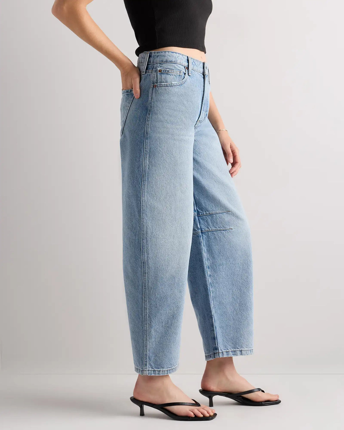 Maya Rigid Exaggerated Barrel Jeans