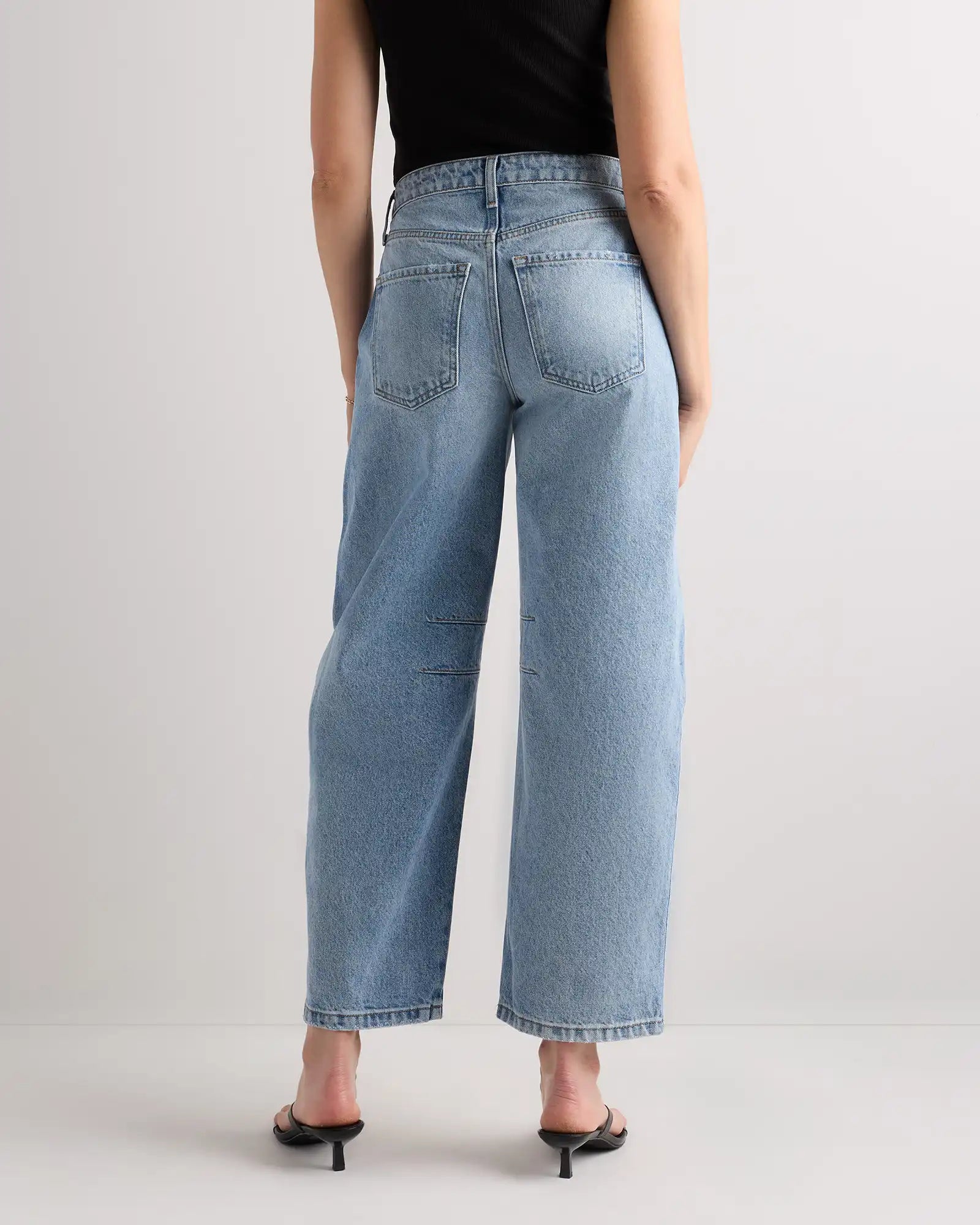 Maya Rigid Exaggerated Barrel Jeans