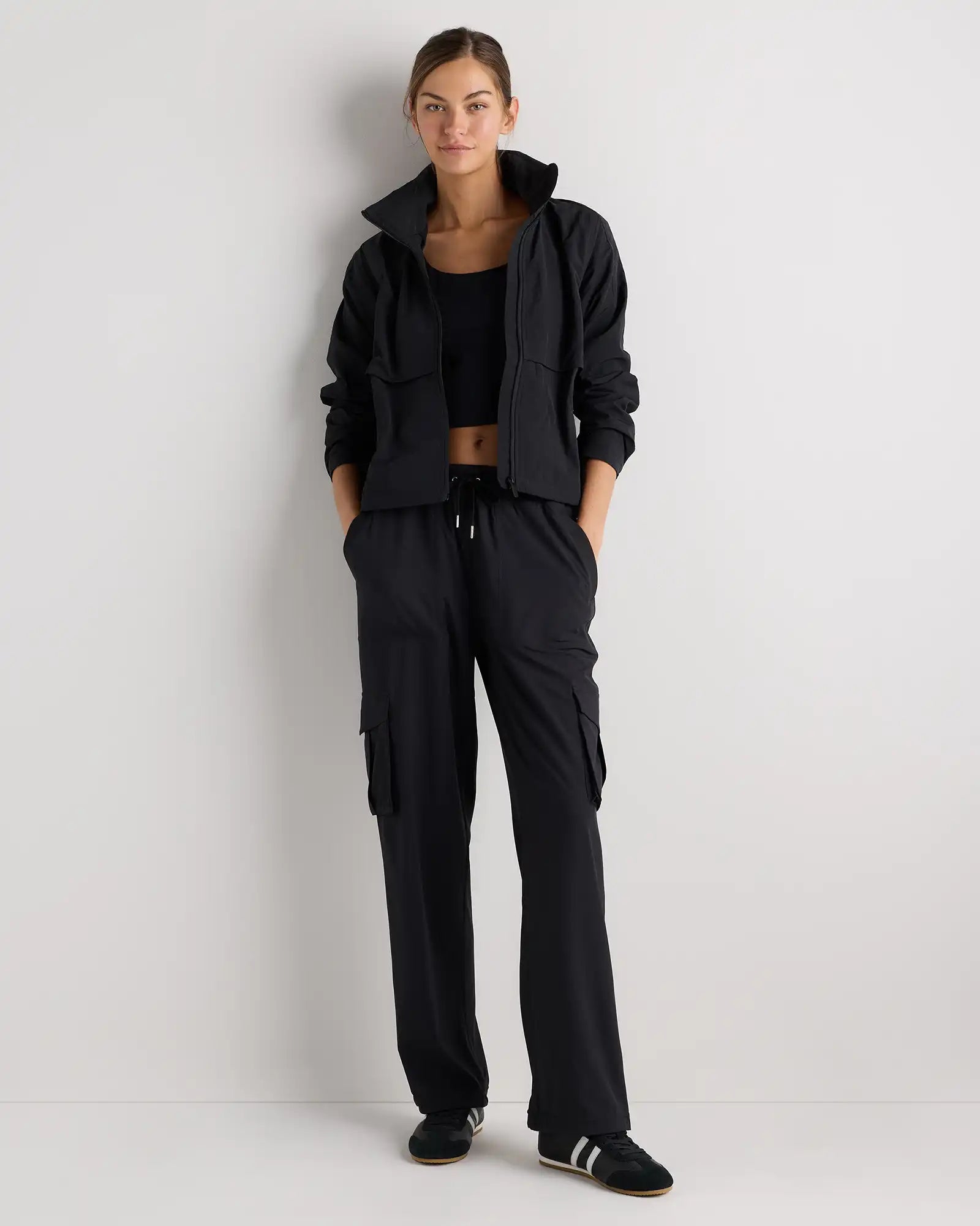 Performance Tech Cargo Mid-Rise Pants