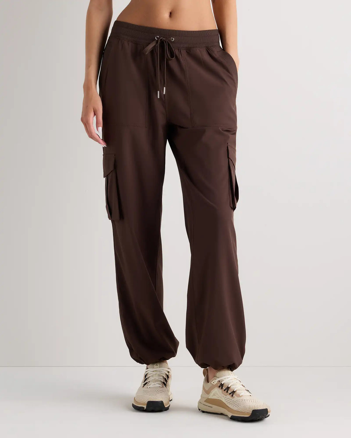 Performance Tech Cargo Mid-Rise Pants