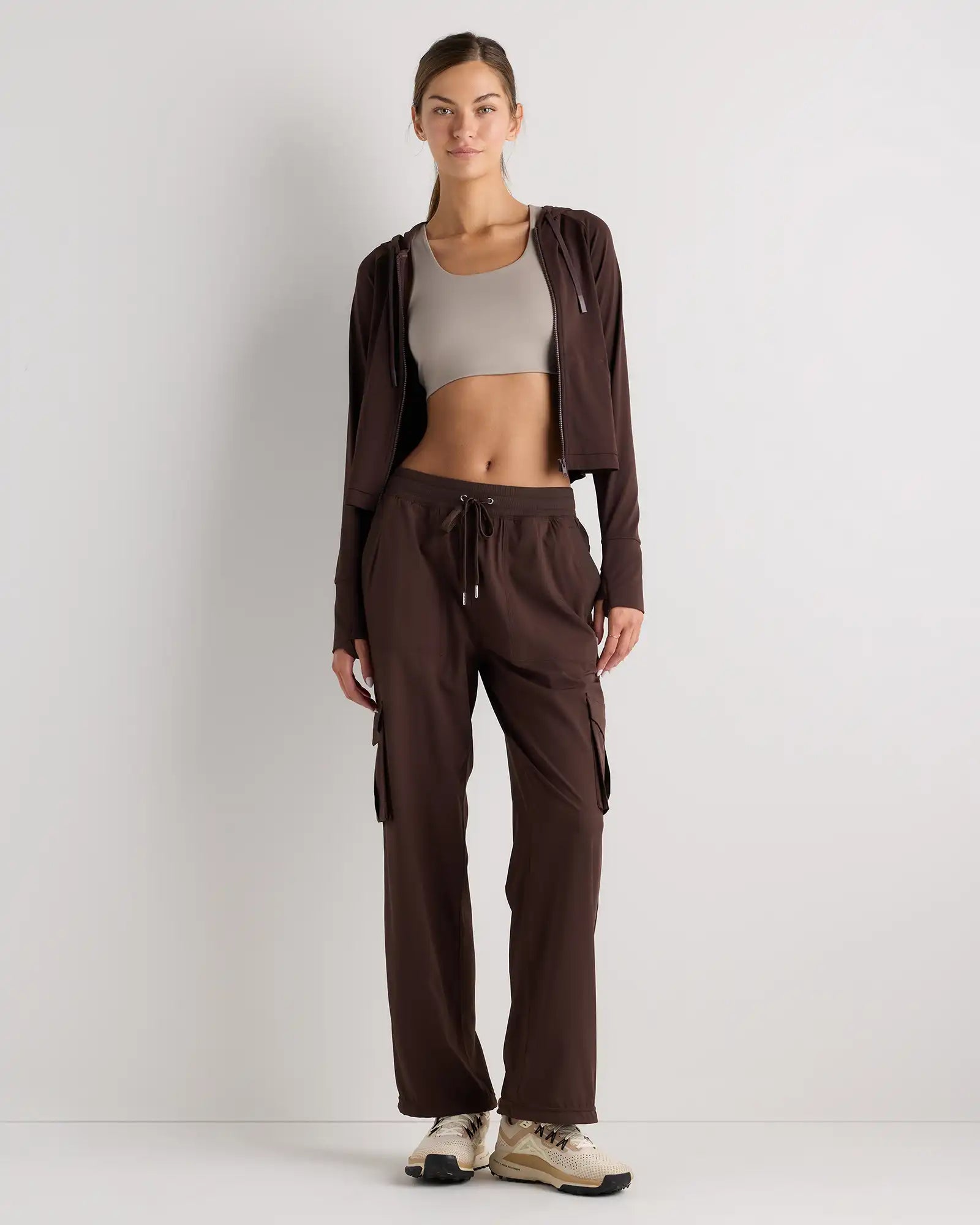 Performance Tech Cargo Mid-Rise Pants