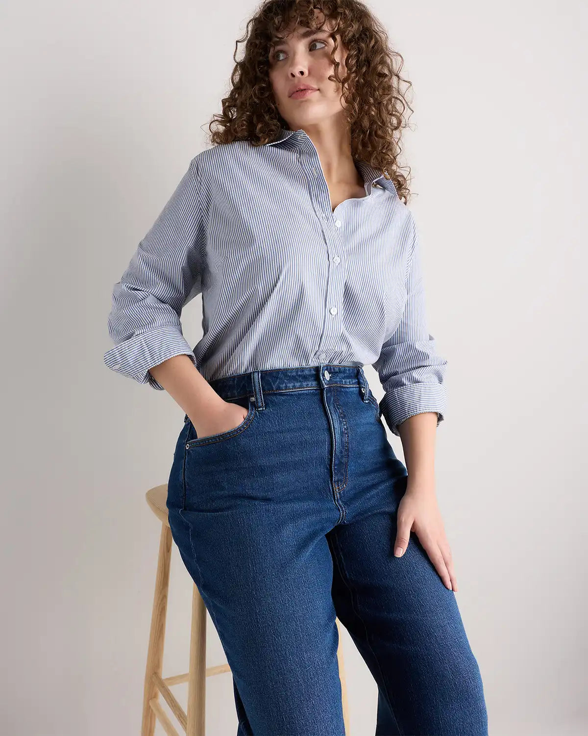 Bella Stretch Relaxed Straight Jeans