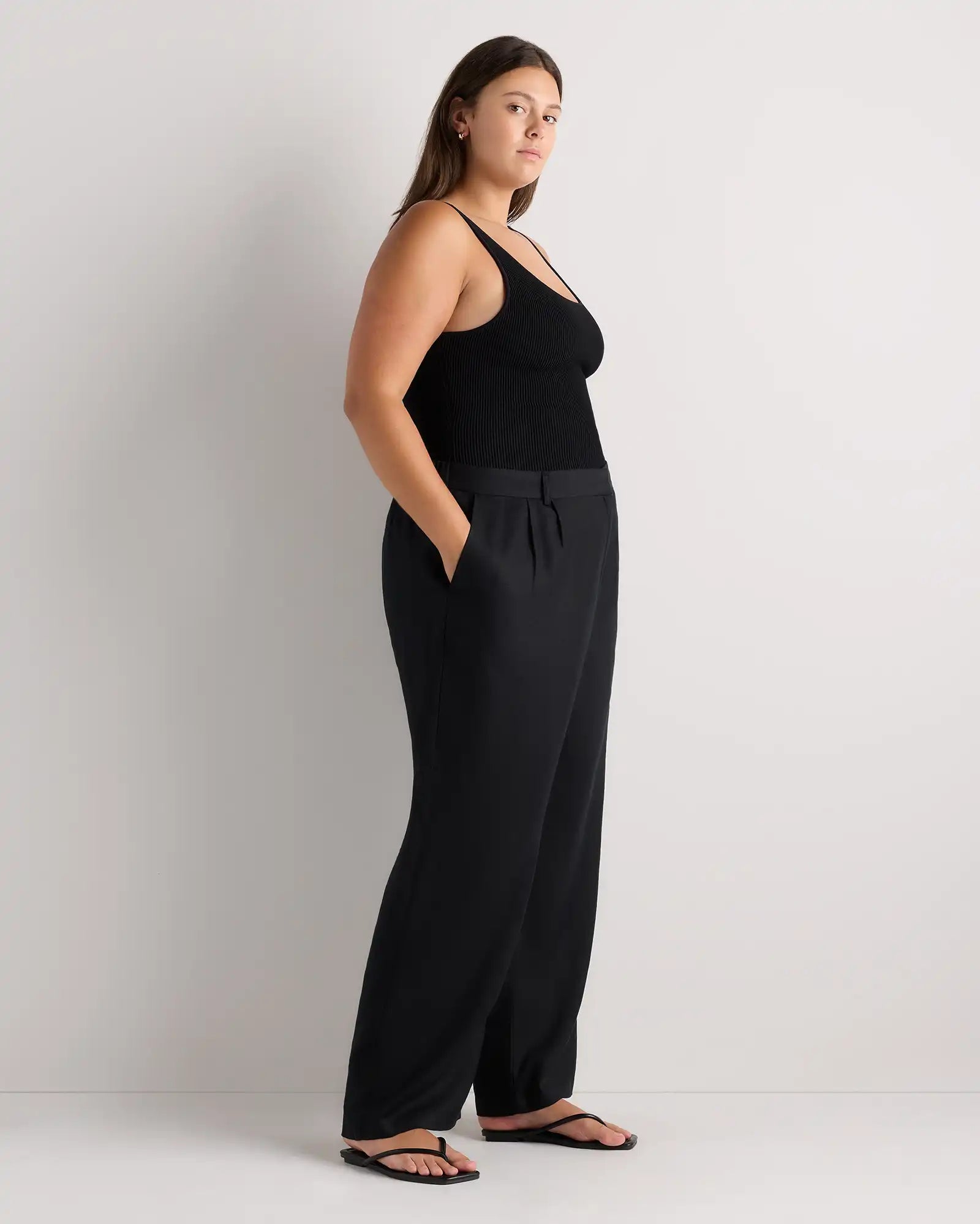 100% European Linen Pleated Trouser