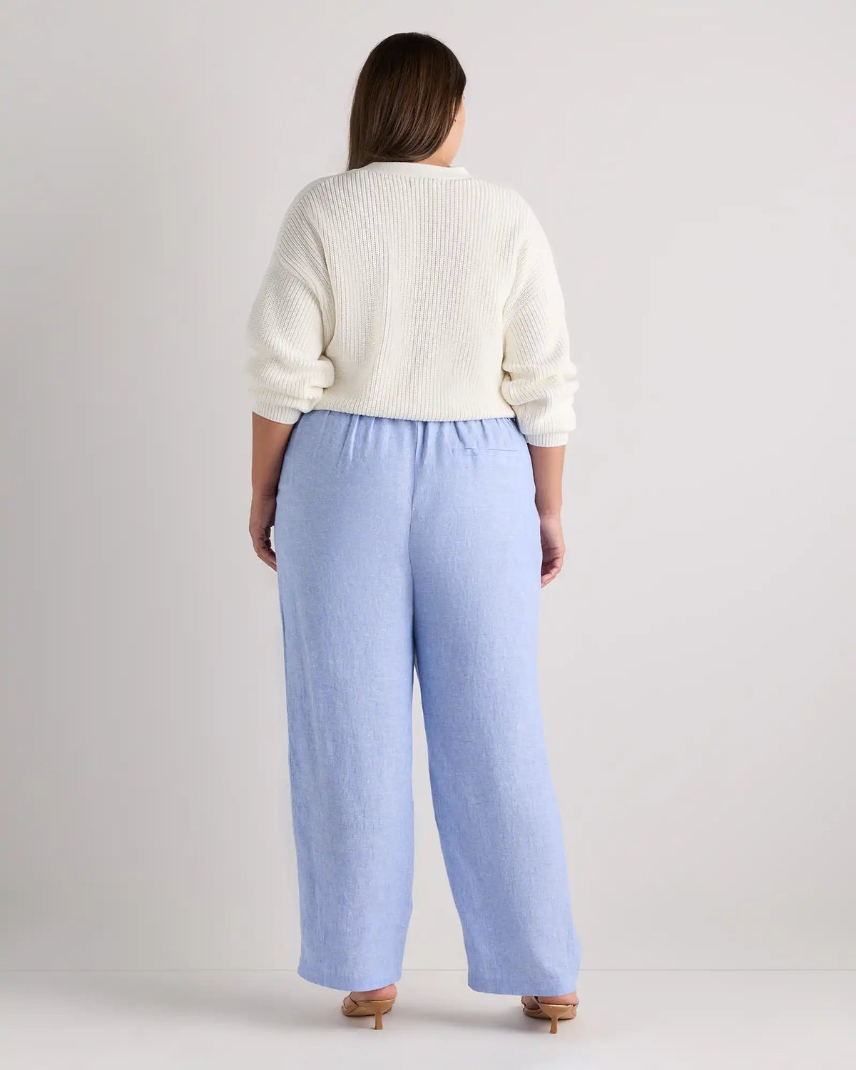 100% European Linen Pleated Trouser