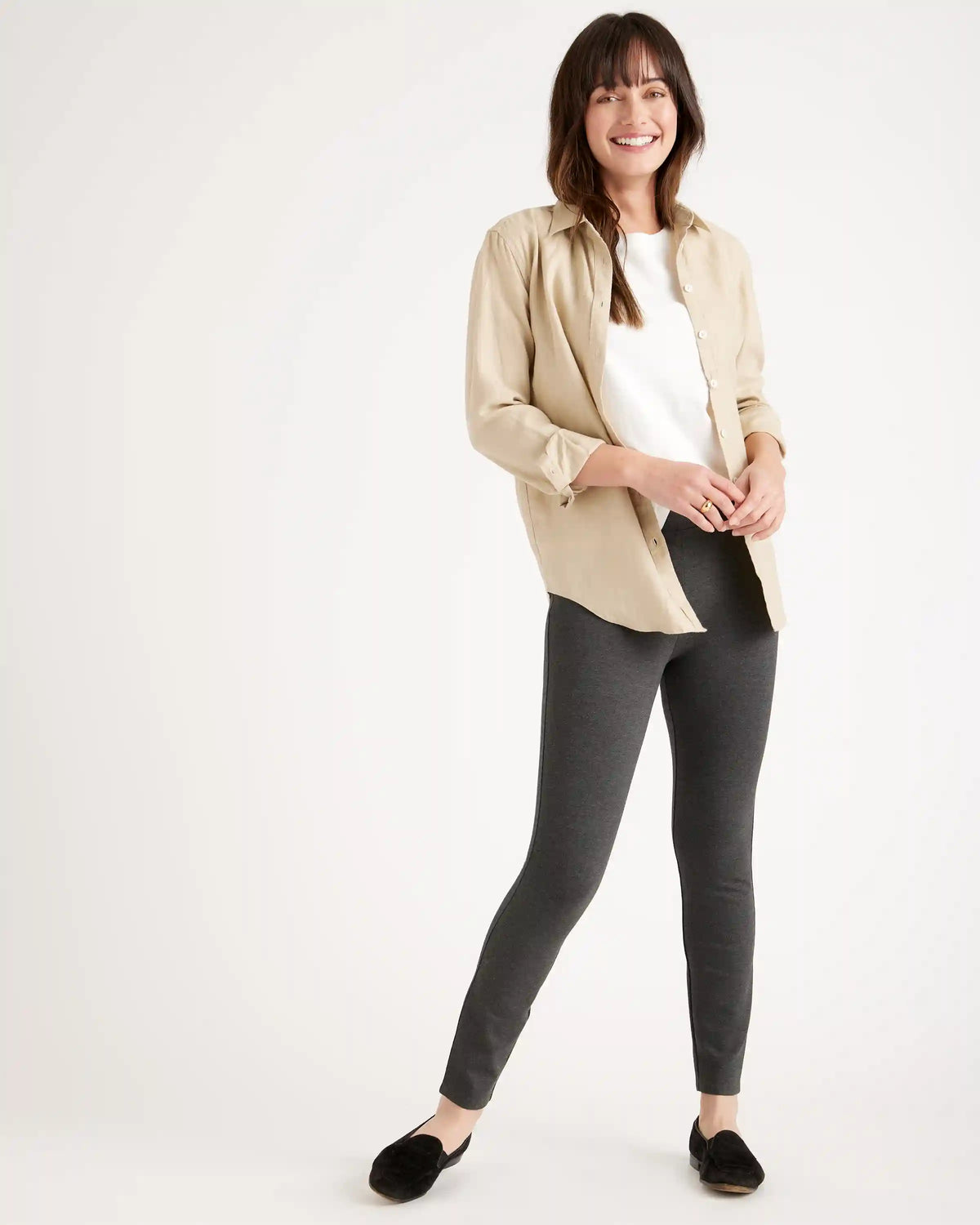 Ultra-Stretch Ponte Skinny Pants