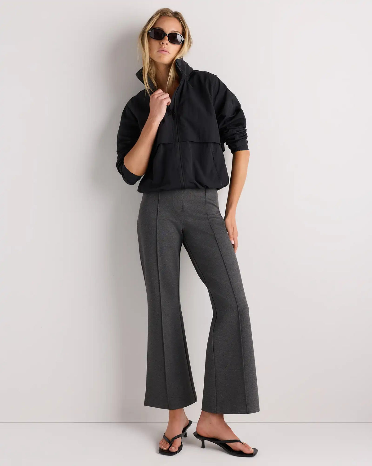 Ultra-Stretch Ponte Flare Leg Pants