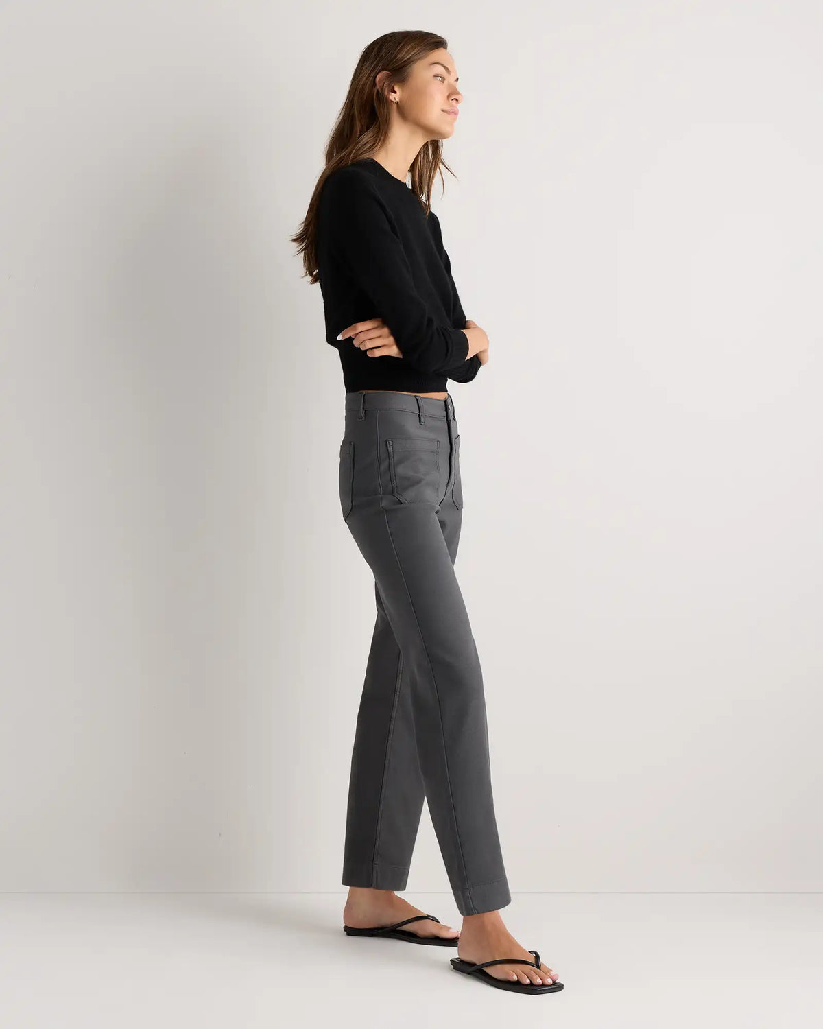French Terry Wide Leg Pants