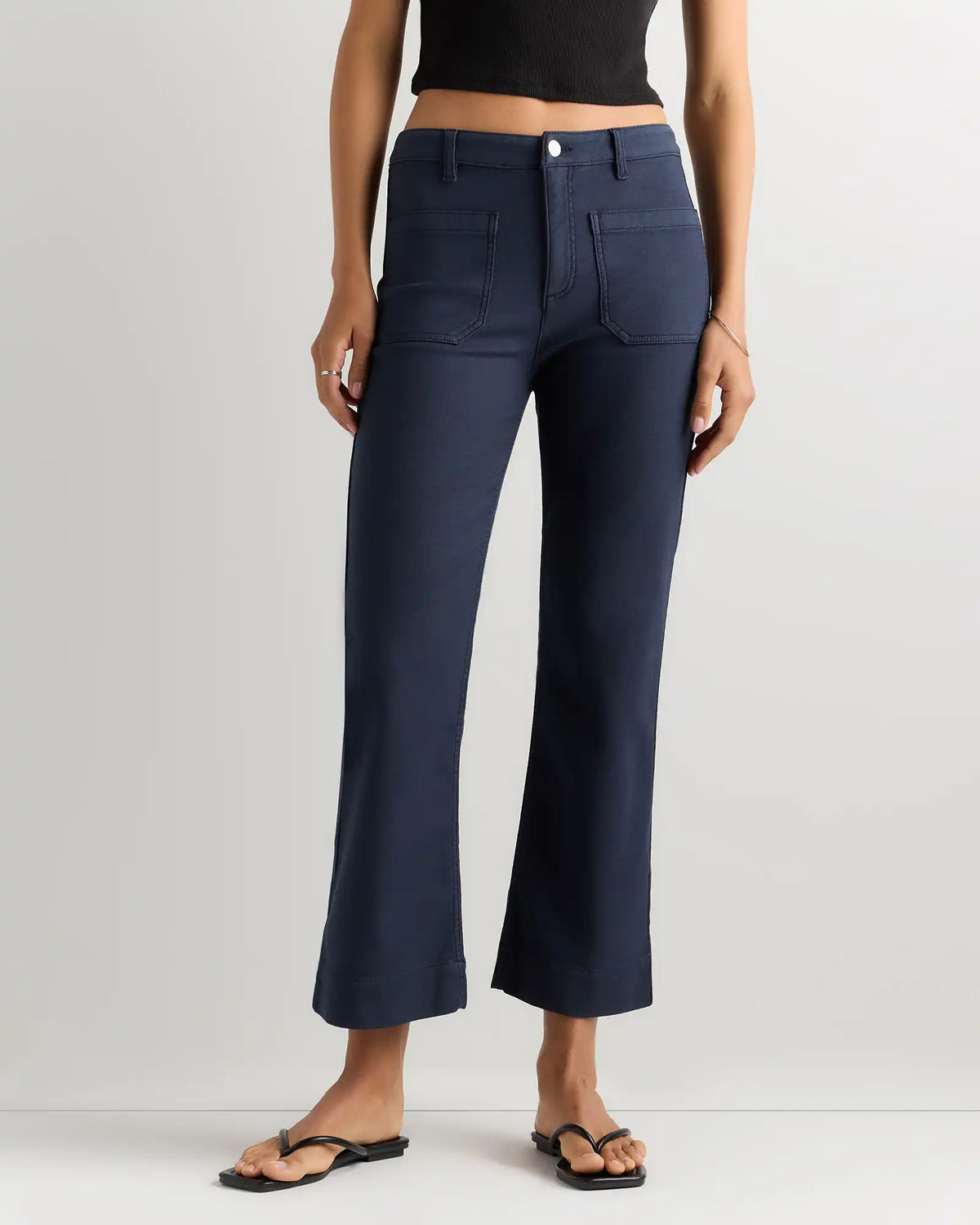 French Terry Wide Leg Pants