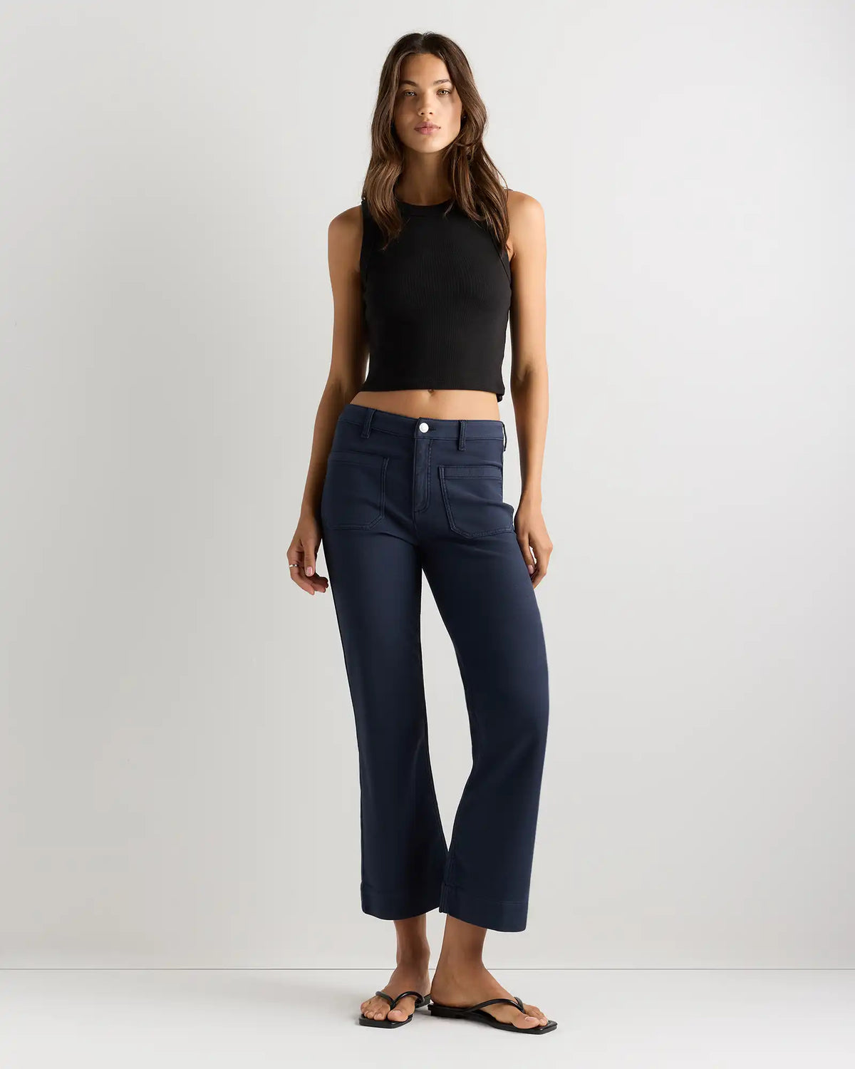 French Terry Wide Leg Pants