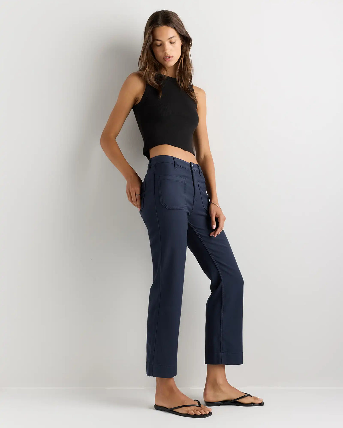 French Terry Wide Leg Pants