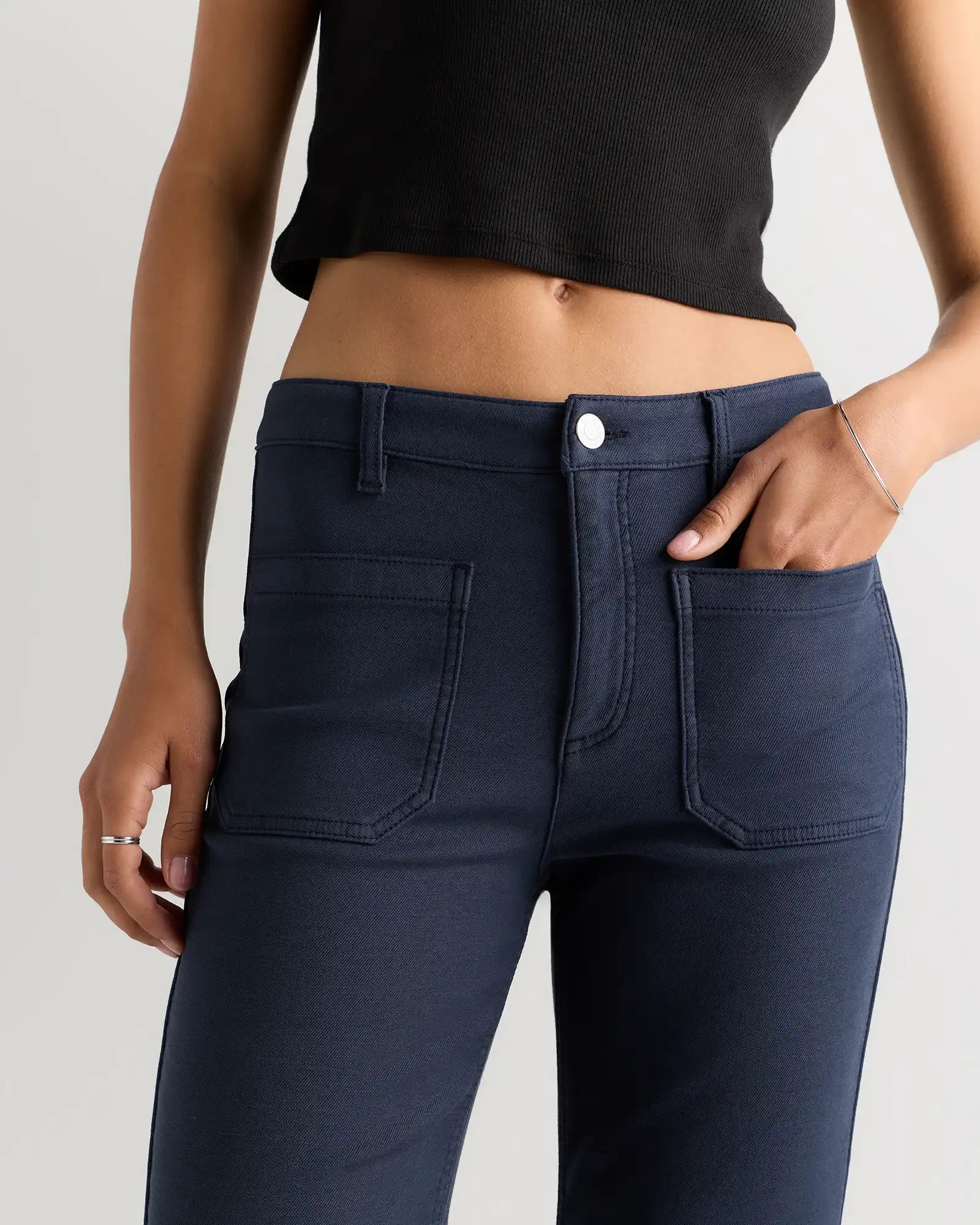 French Terry Wide Leg Pants