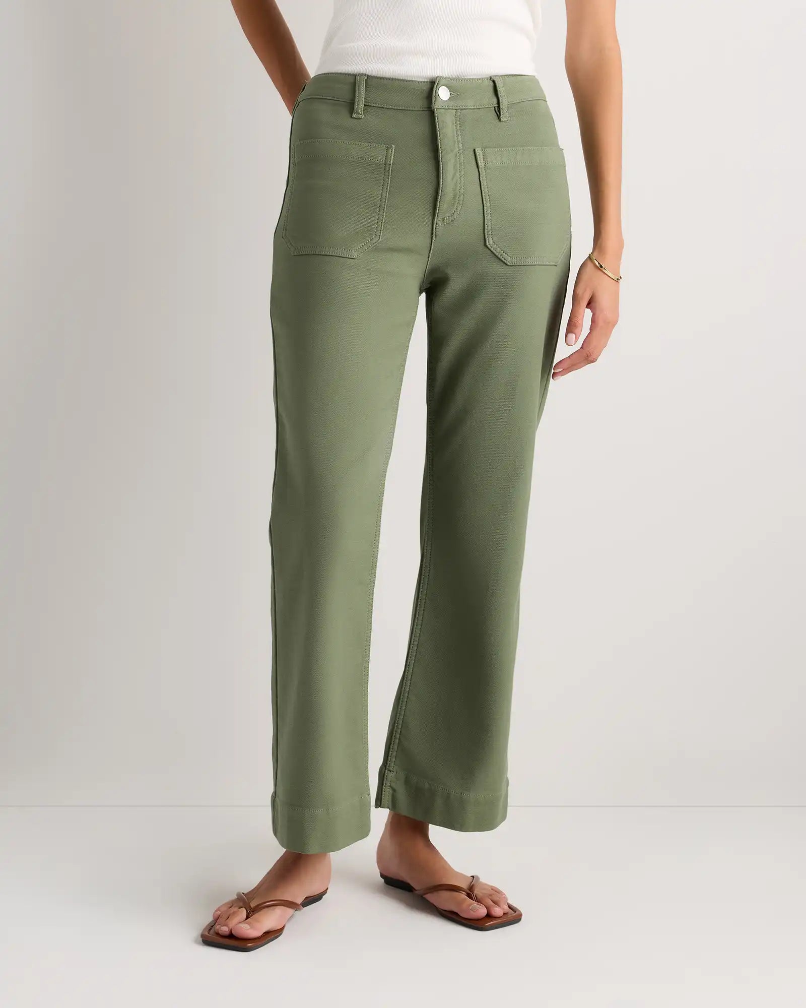 French Terry Wide Leg Pants