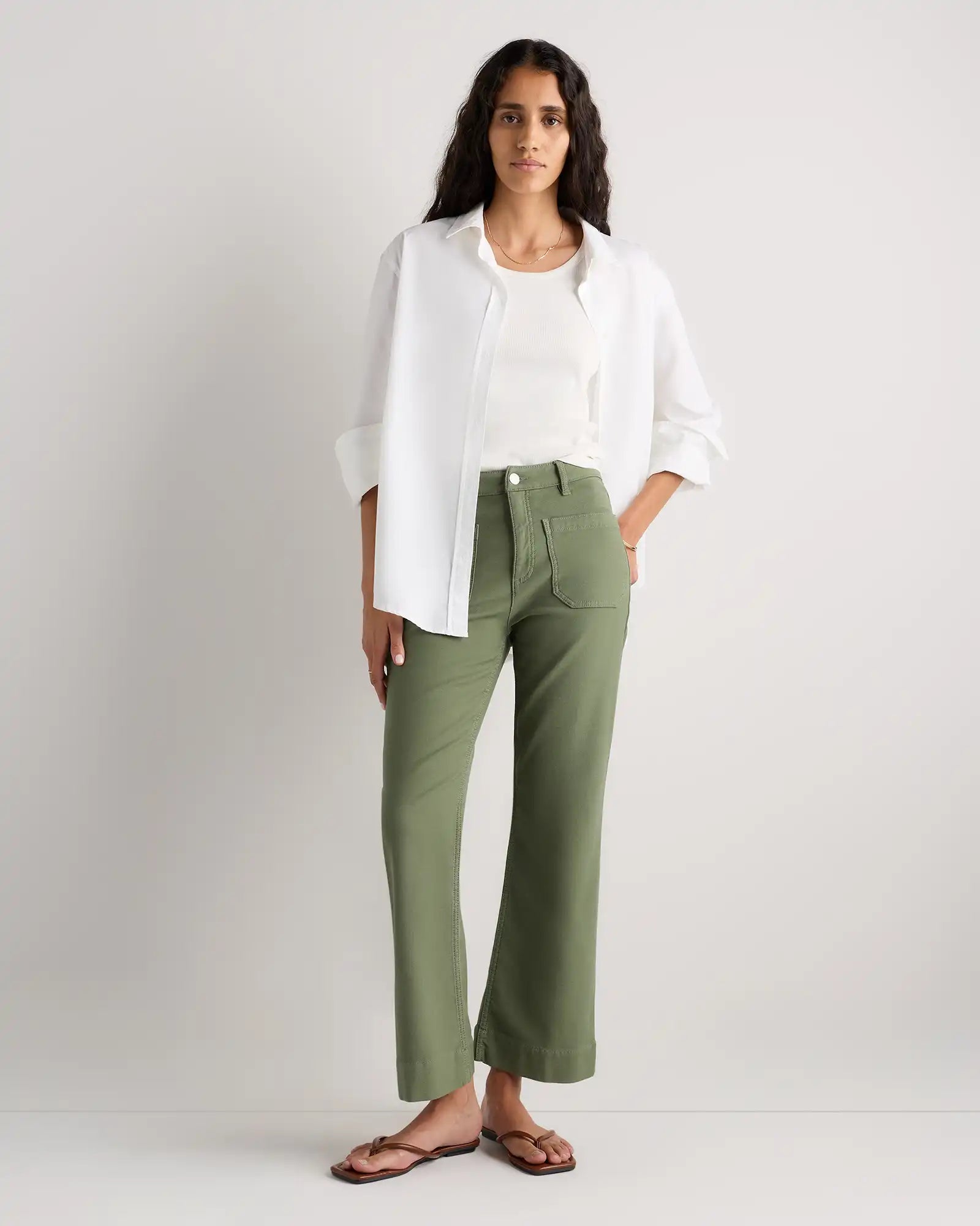 French Terry Wide Leg Pants