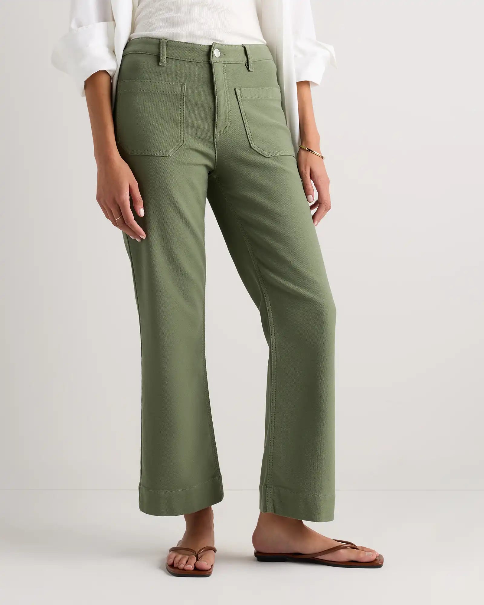 French Terry Wide Leg Pants
