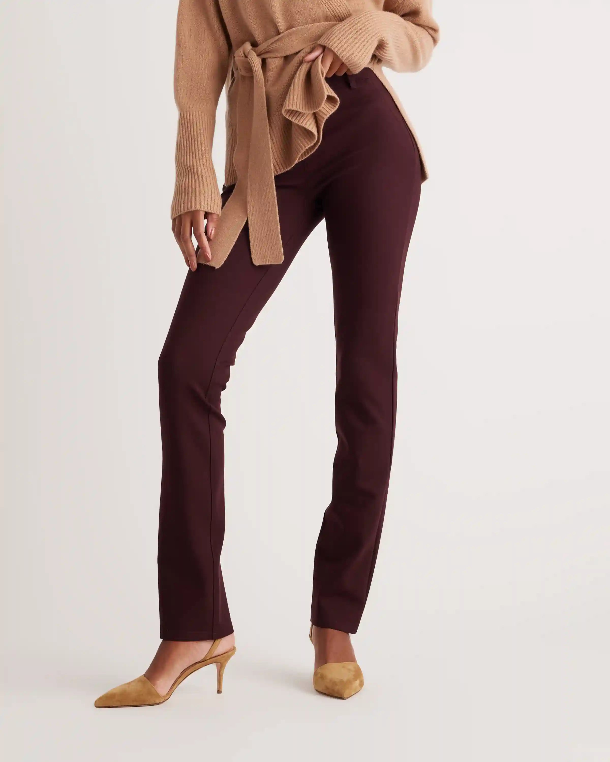 Ultra-Stretch Ponte Straight Leg Pants