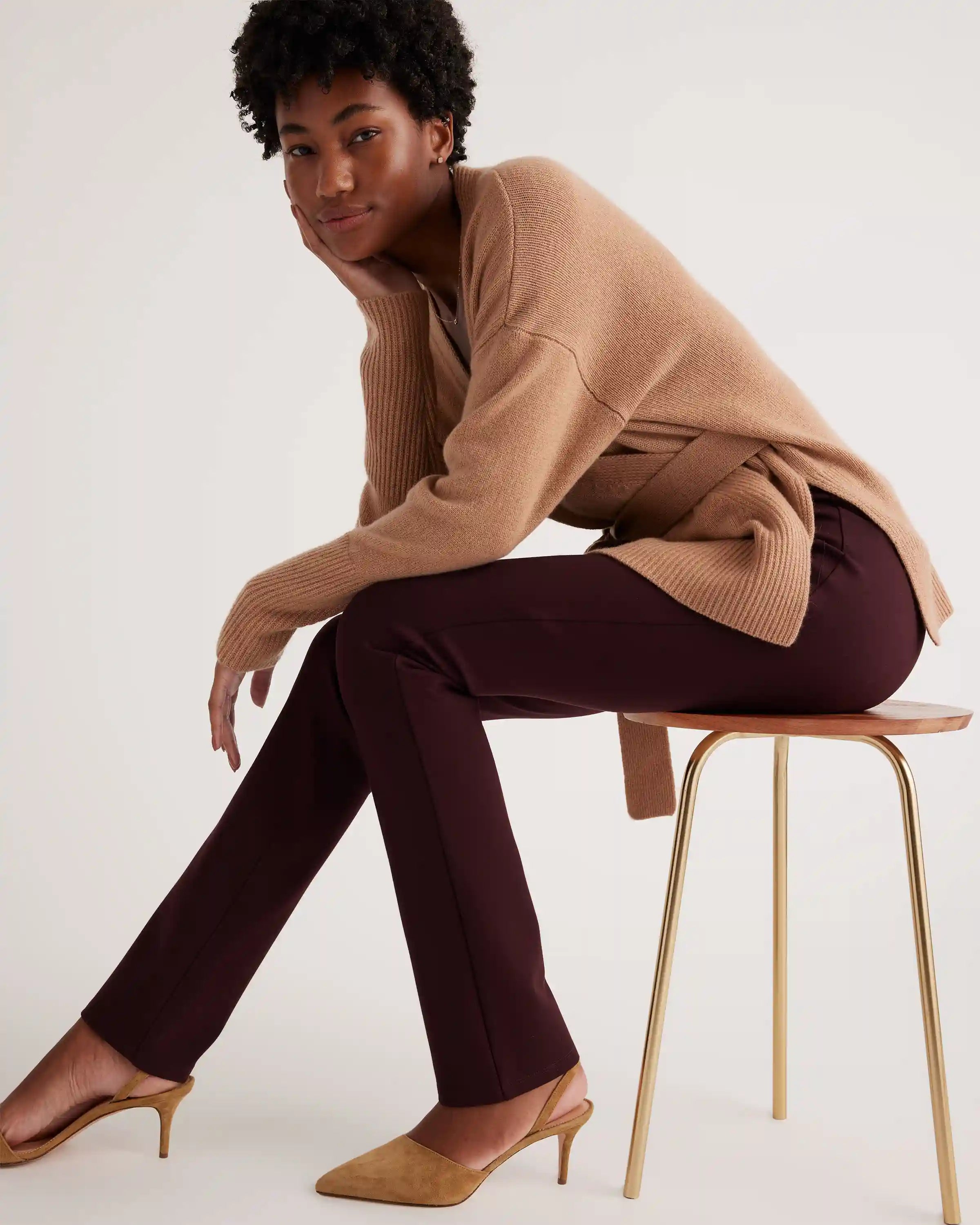 Ultra-Stretch Ponte Straight Leg Pants