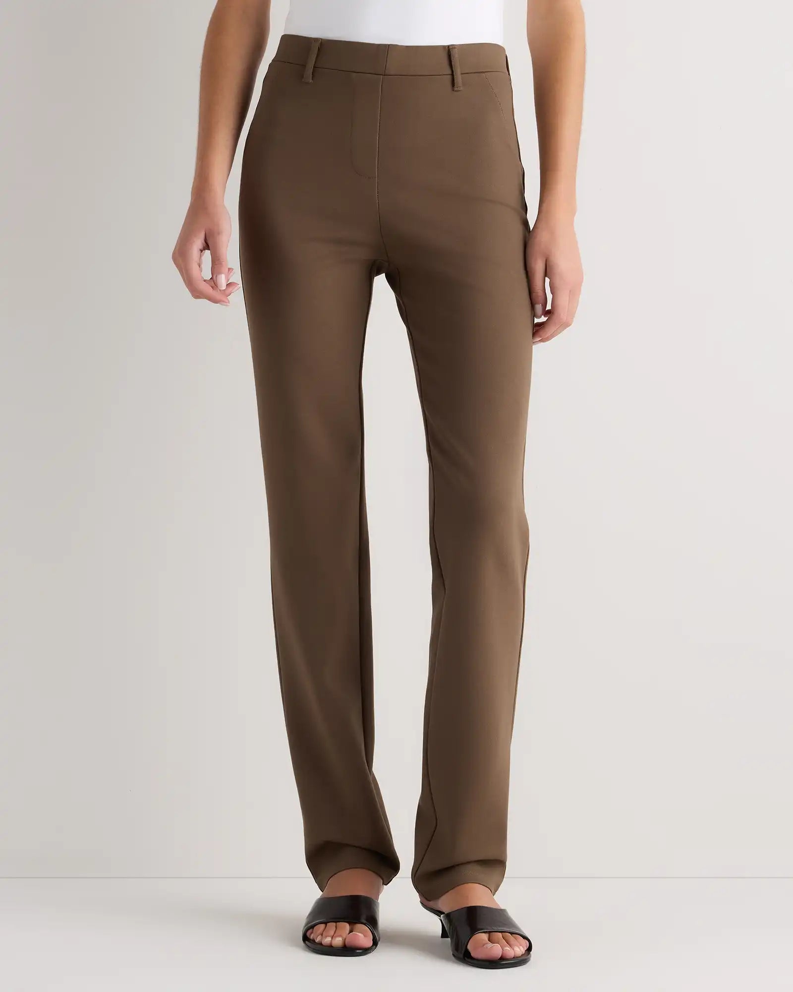 Ultra-Stretch Ponte Straight Leg Pants