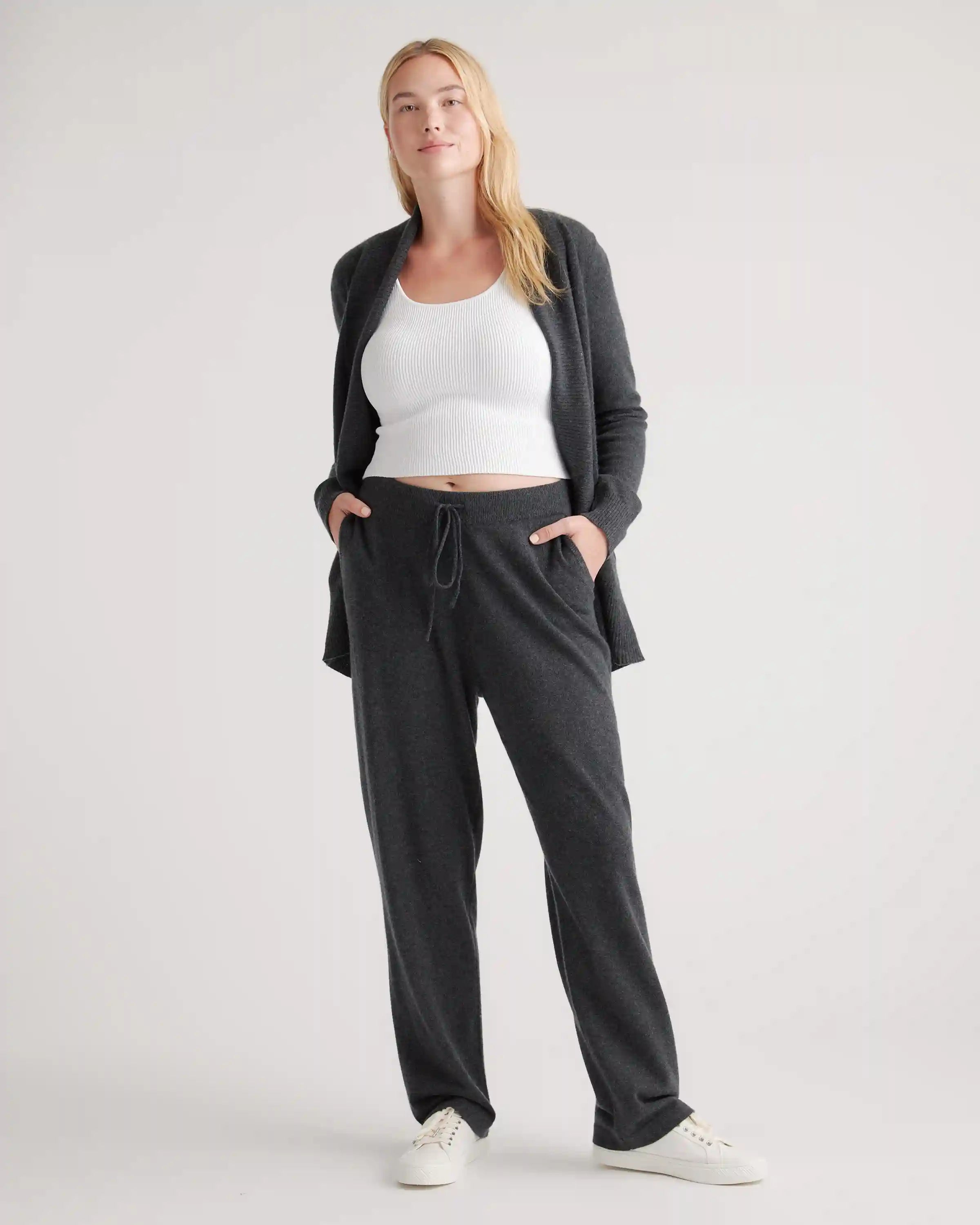 Mongolian Cashmere Straight Leg Pants