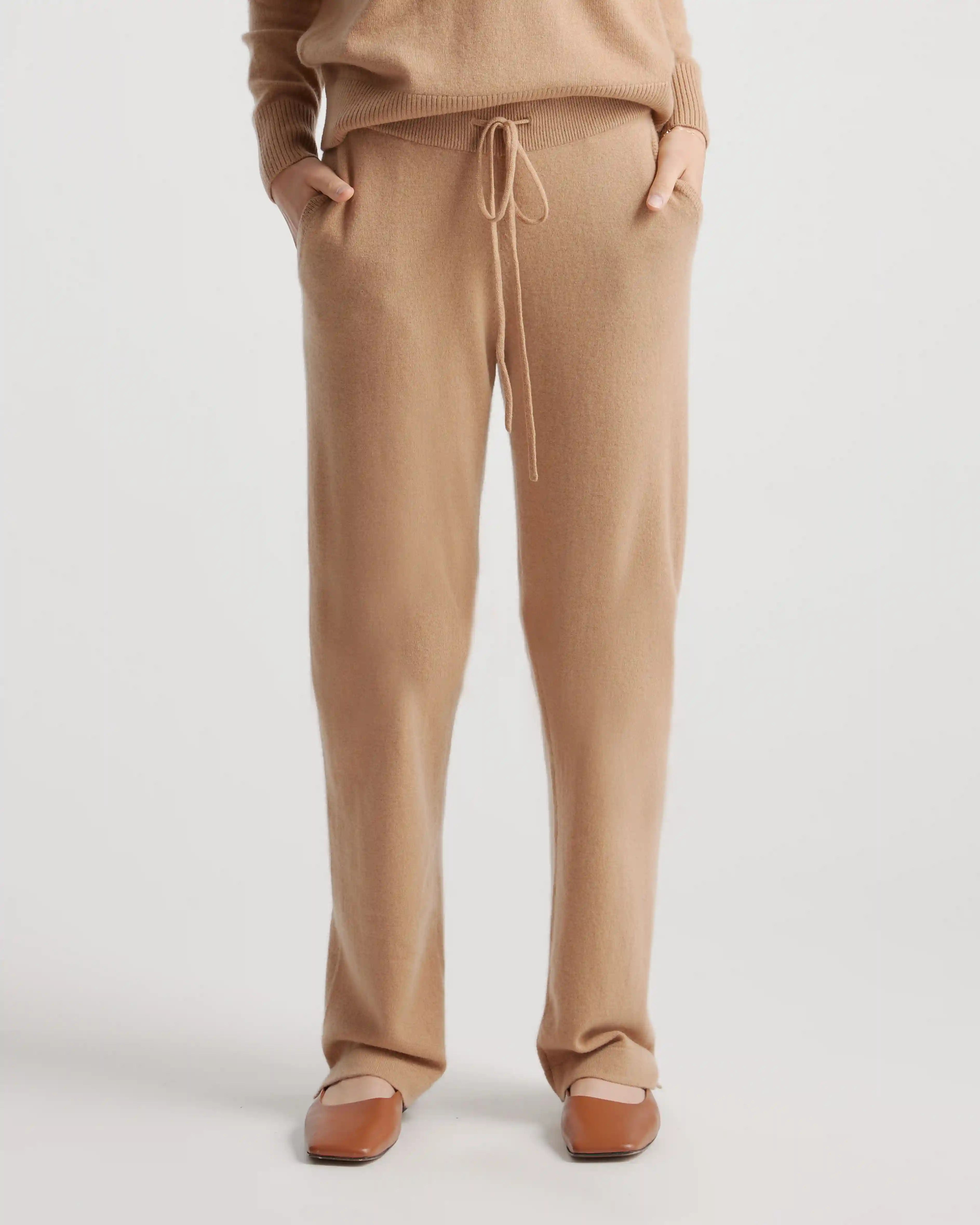 Mongolian Cashmere Straight Leg Pants