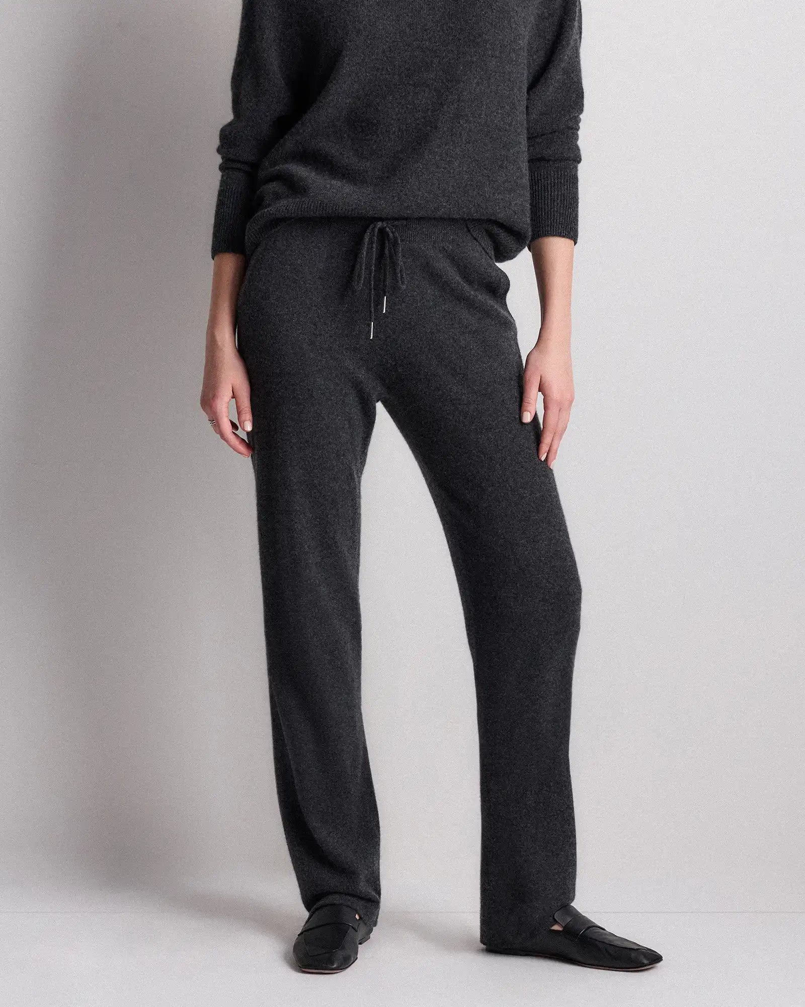 Mongolian Cashmere Straight Leg Pants
