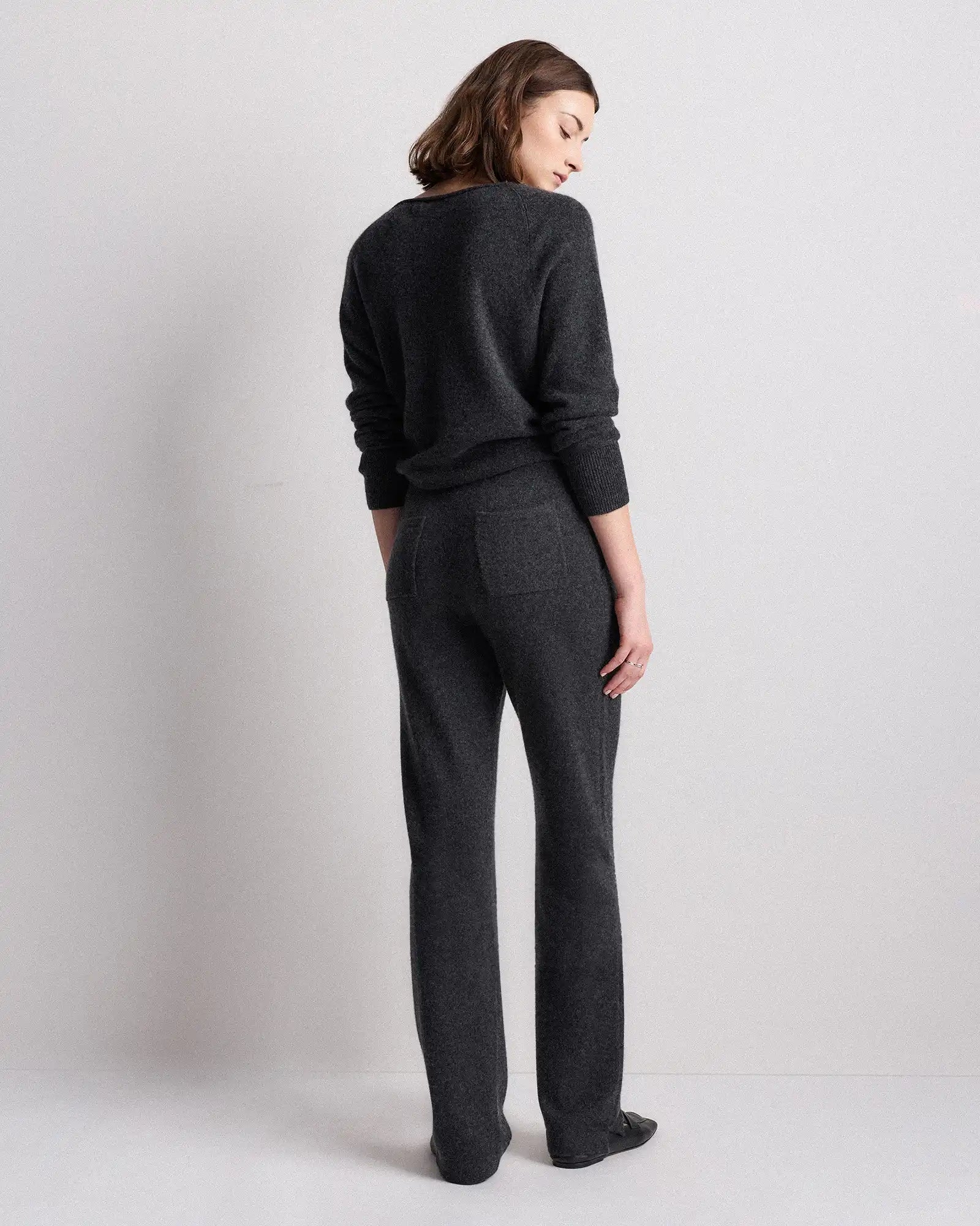 Mongolian Cashmere Straight Leg Pants