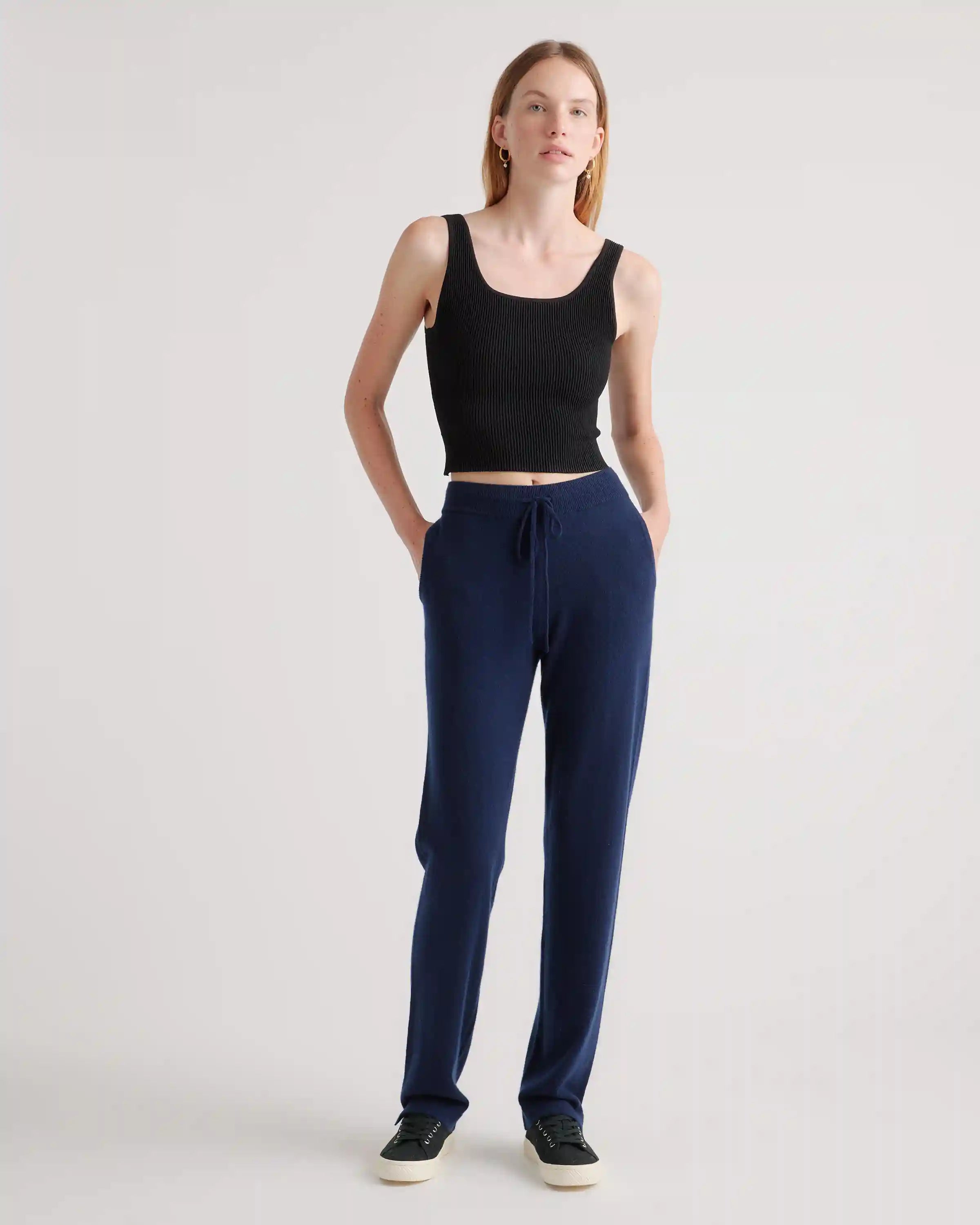 Mongolian Cashmere Straight Leg Pants