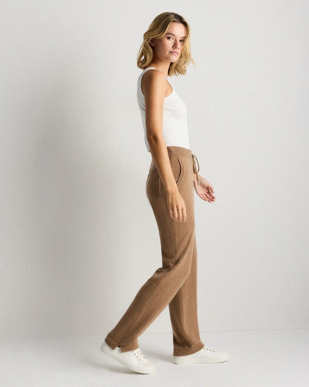 Mongolian Cashmere Straight Leg Pants