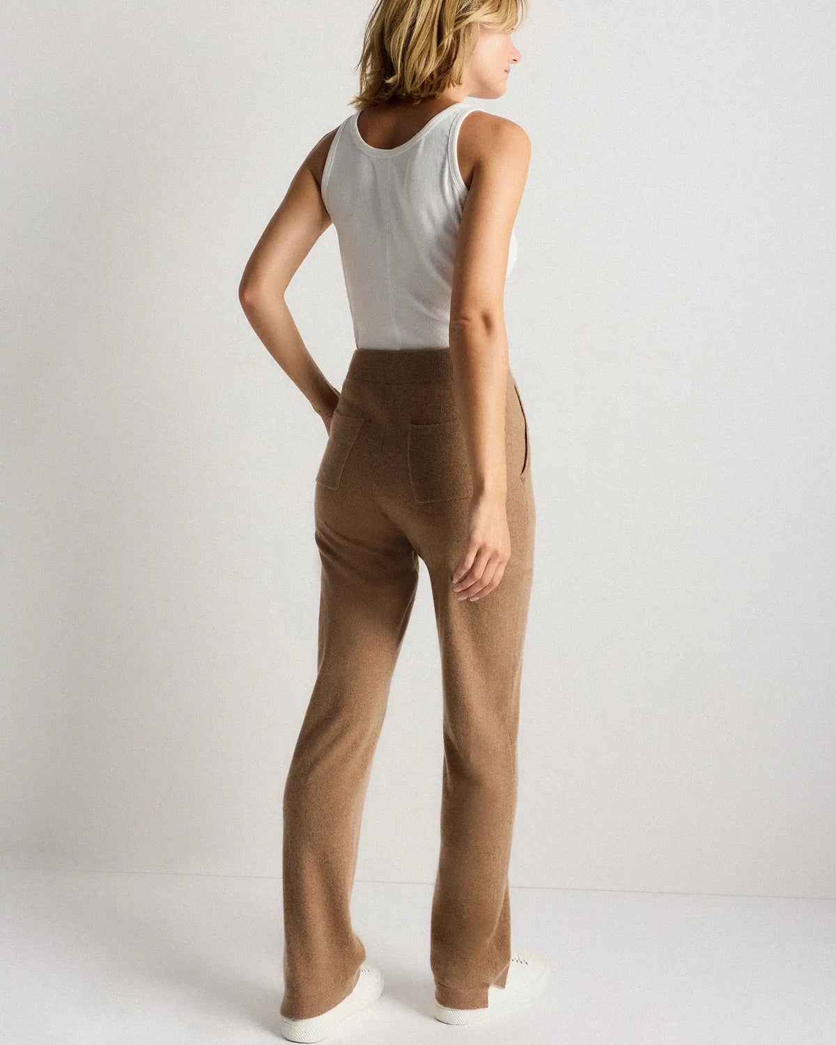 Mongolian Cashmere Straight Leg Pants