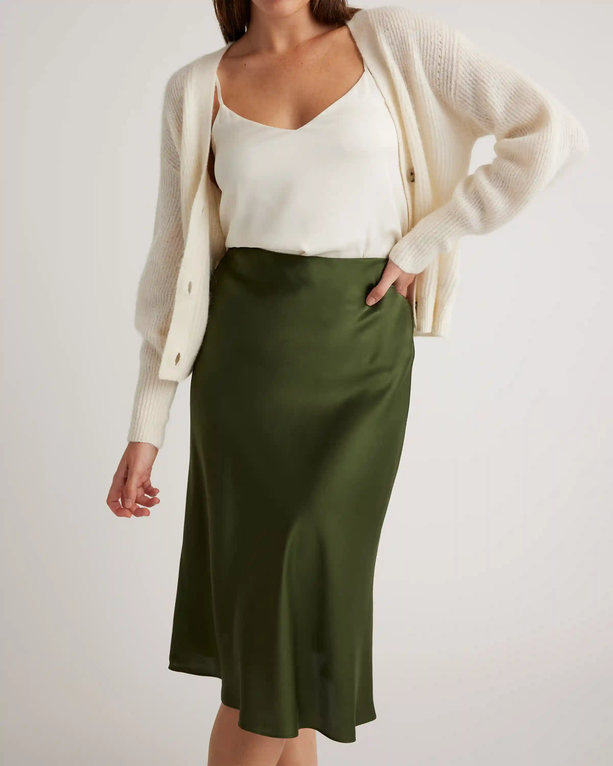 100% Washable Silk Skirt
