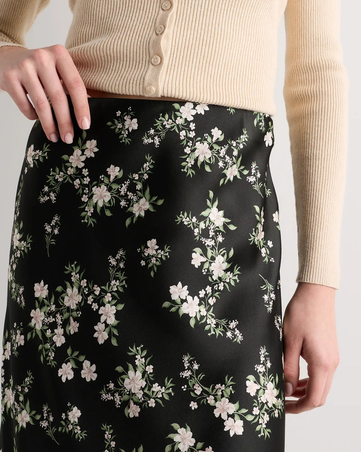 100% Washable Silk Skirt