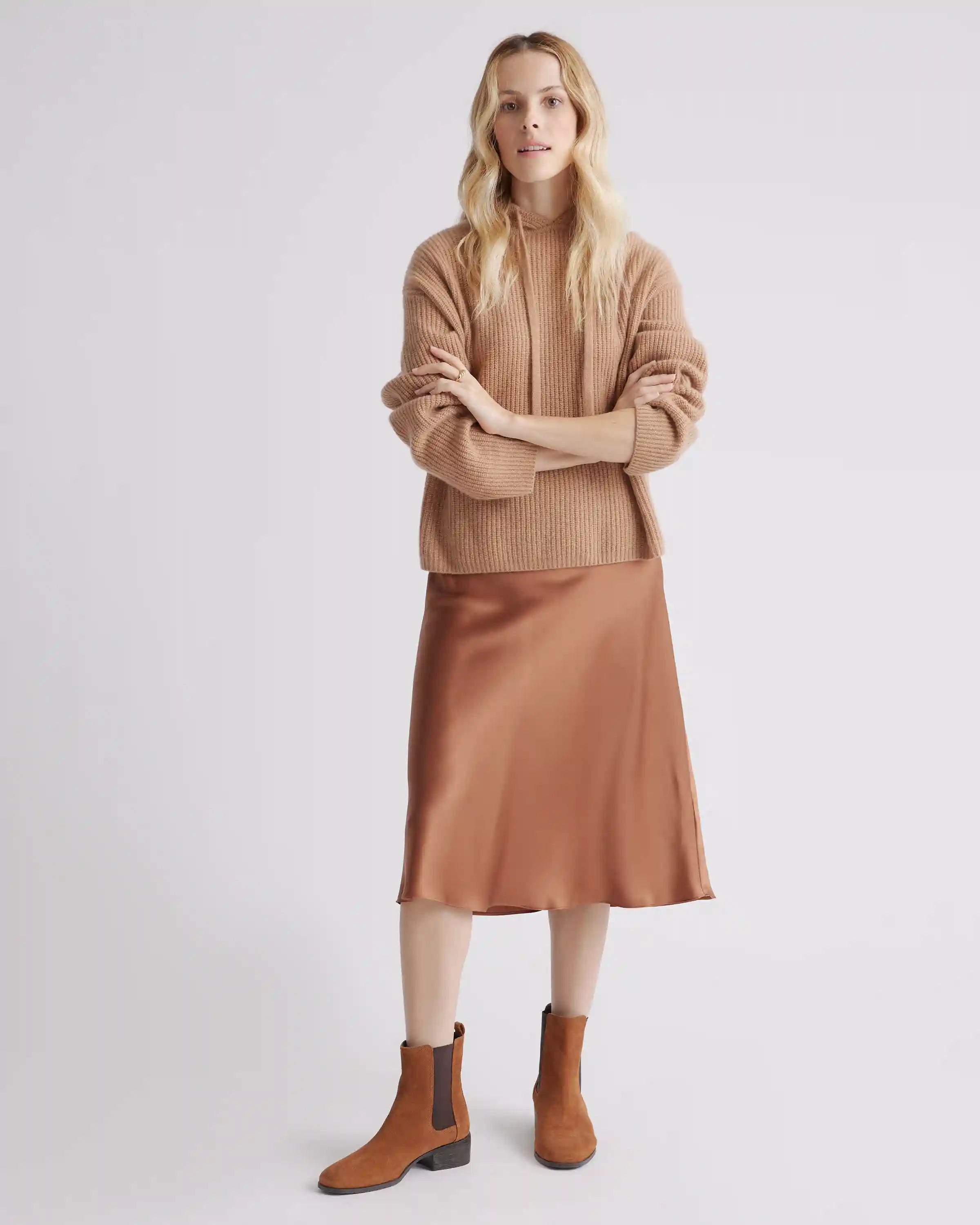 100% Washable Silk Skirt