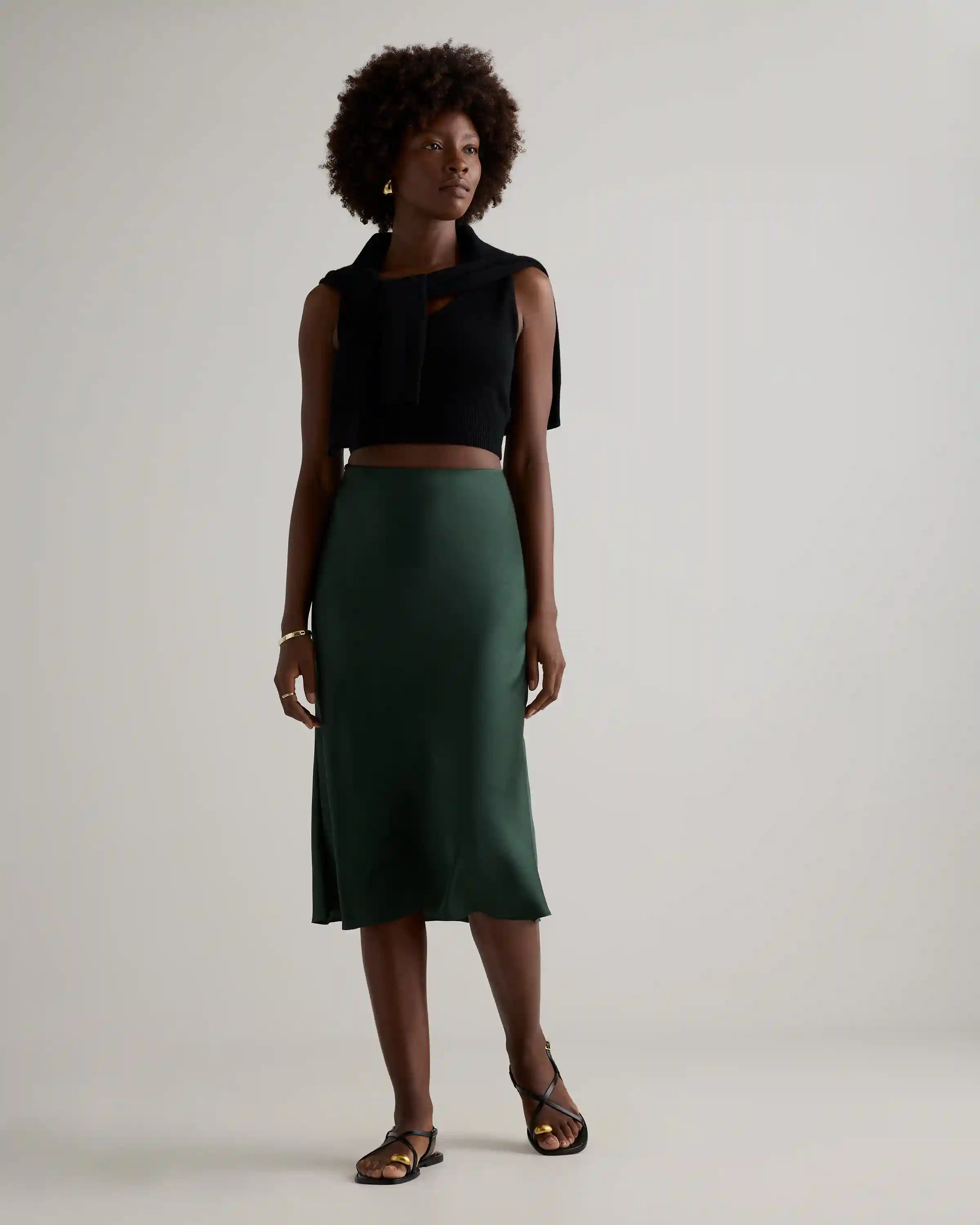 100% Washable Silk Skirt