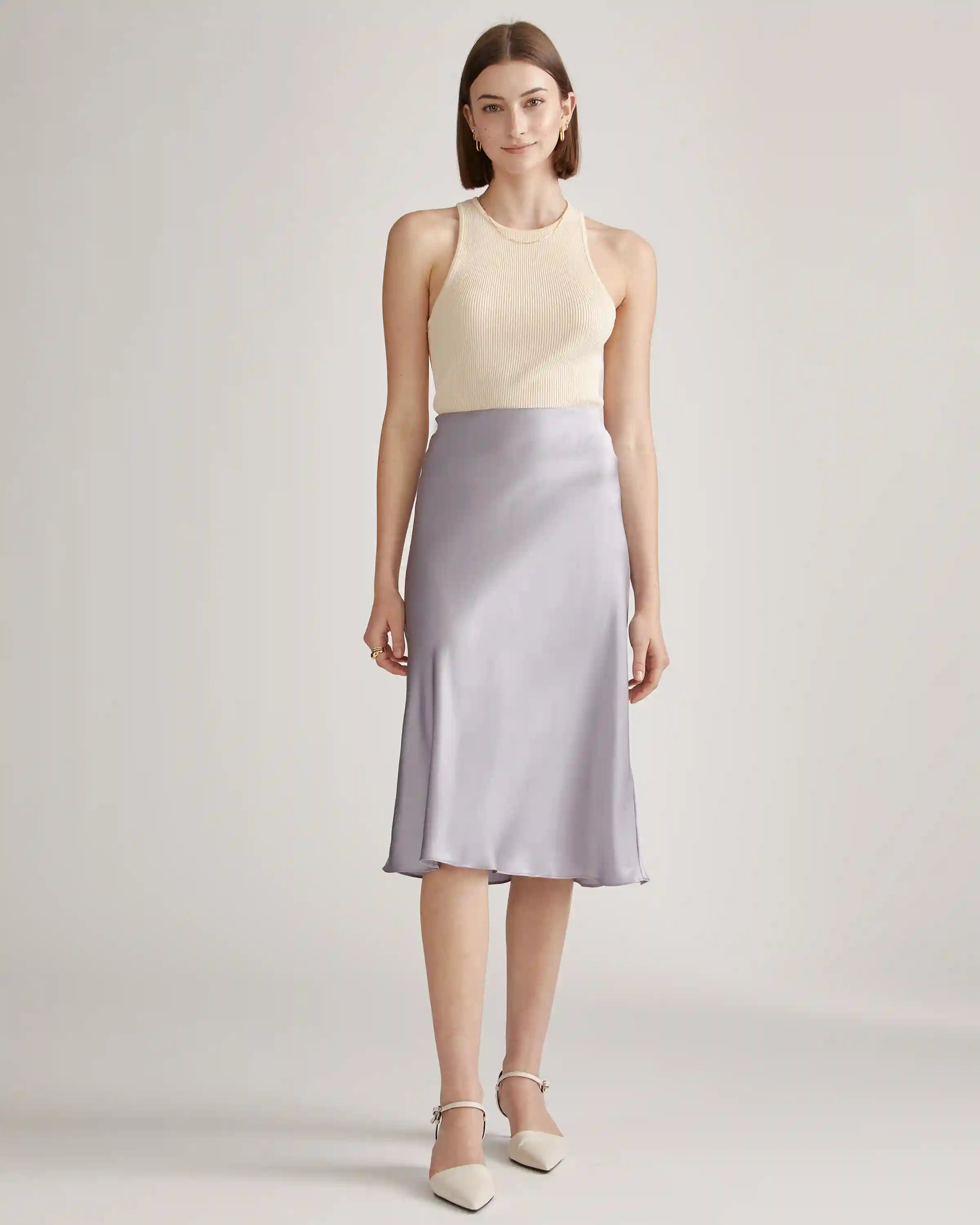 100% Washable Silk Skirt