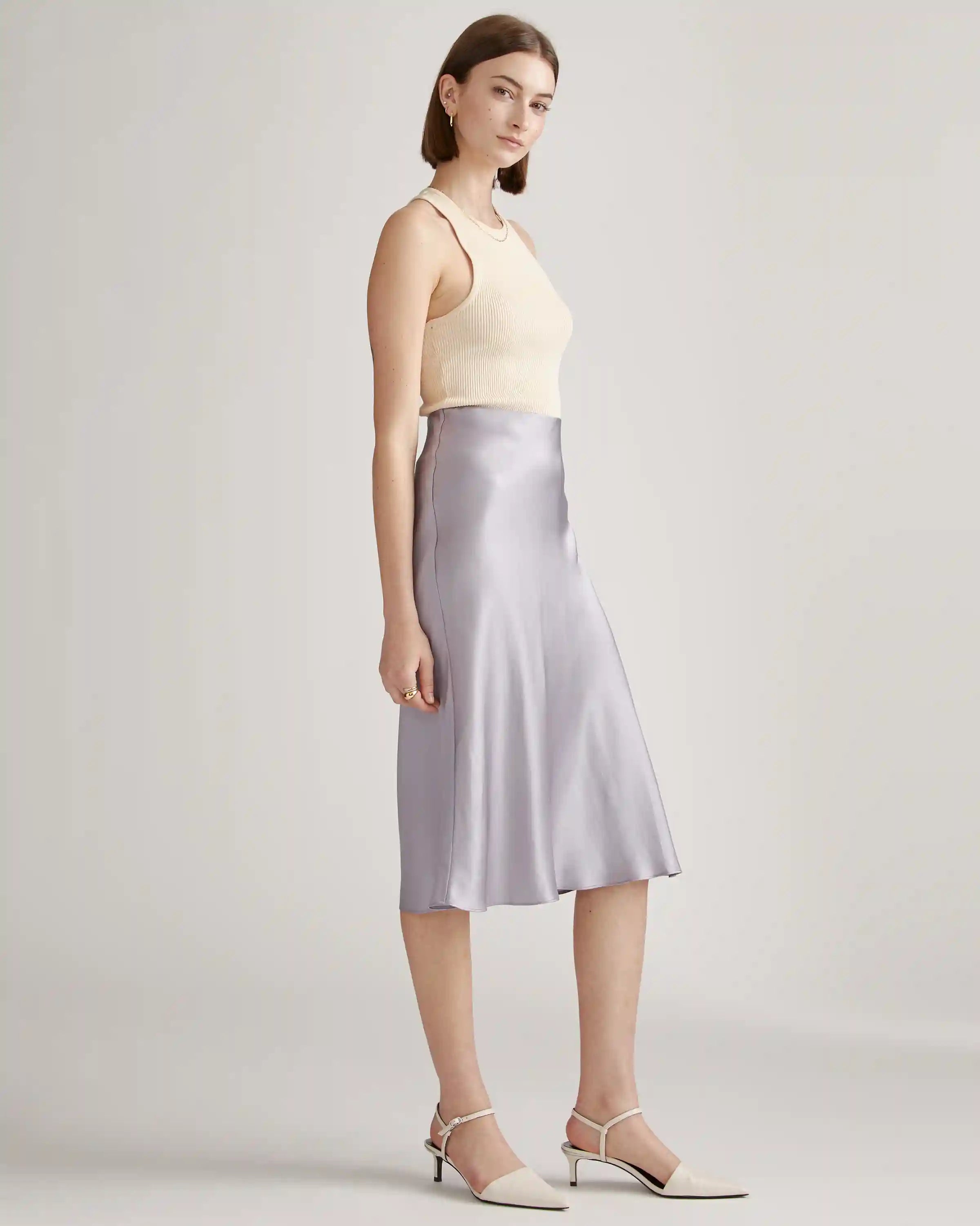 100% Washable Silk Skirt