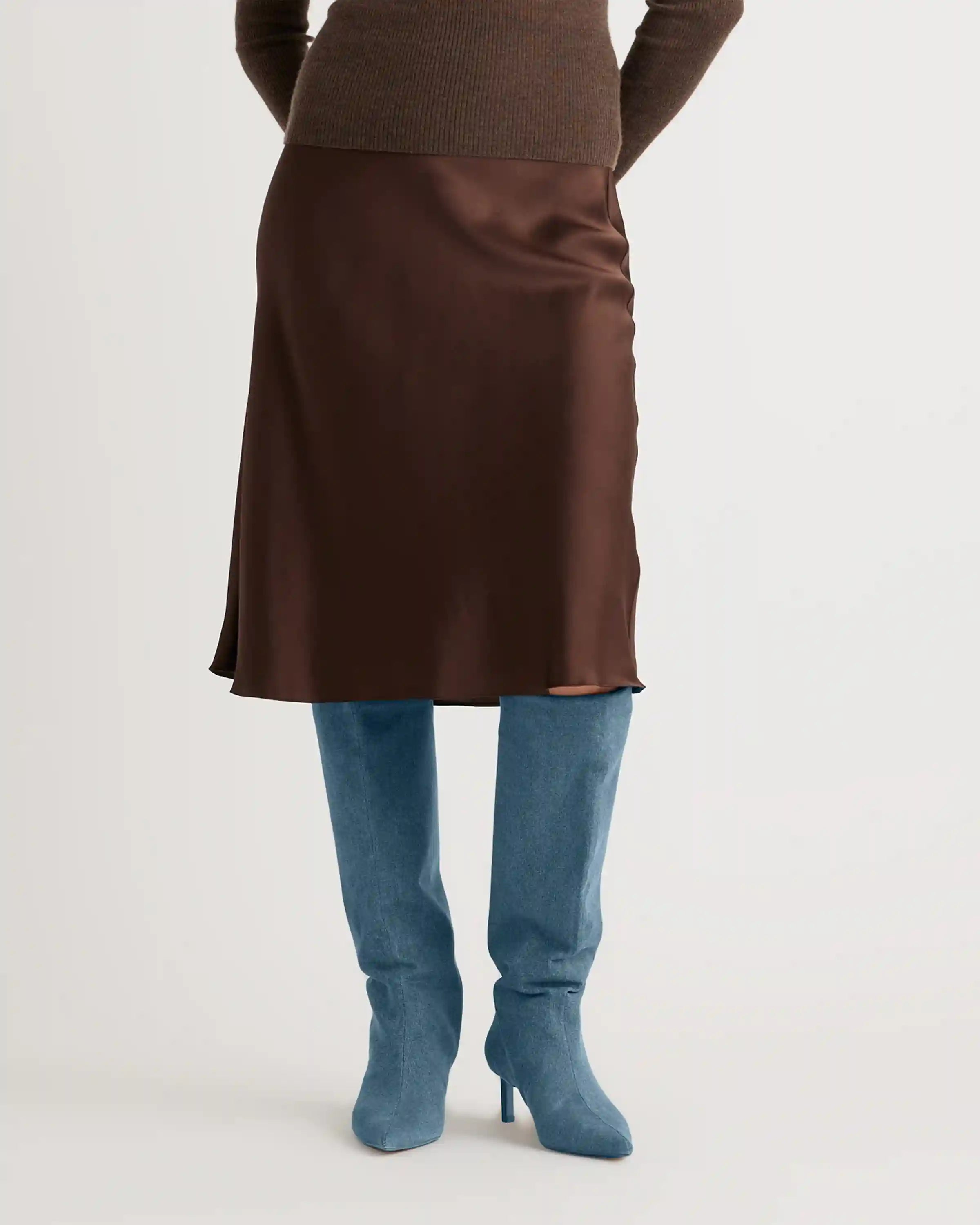 100% Washable Silk Skirt