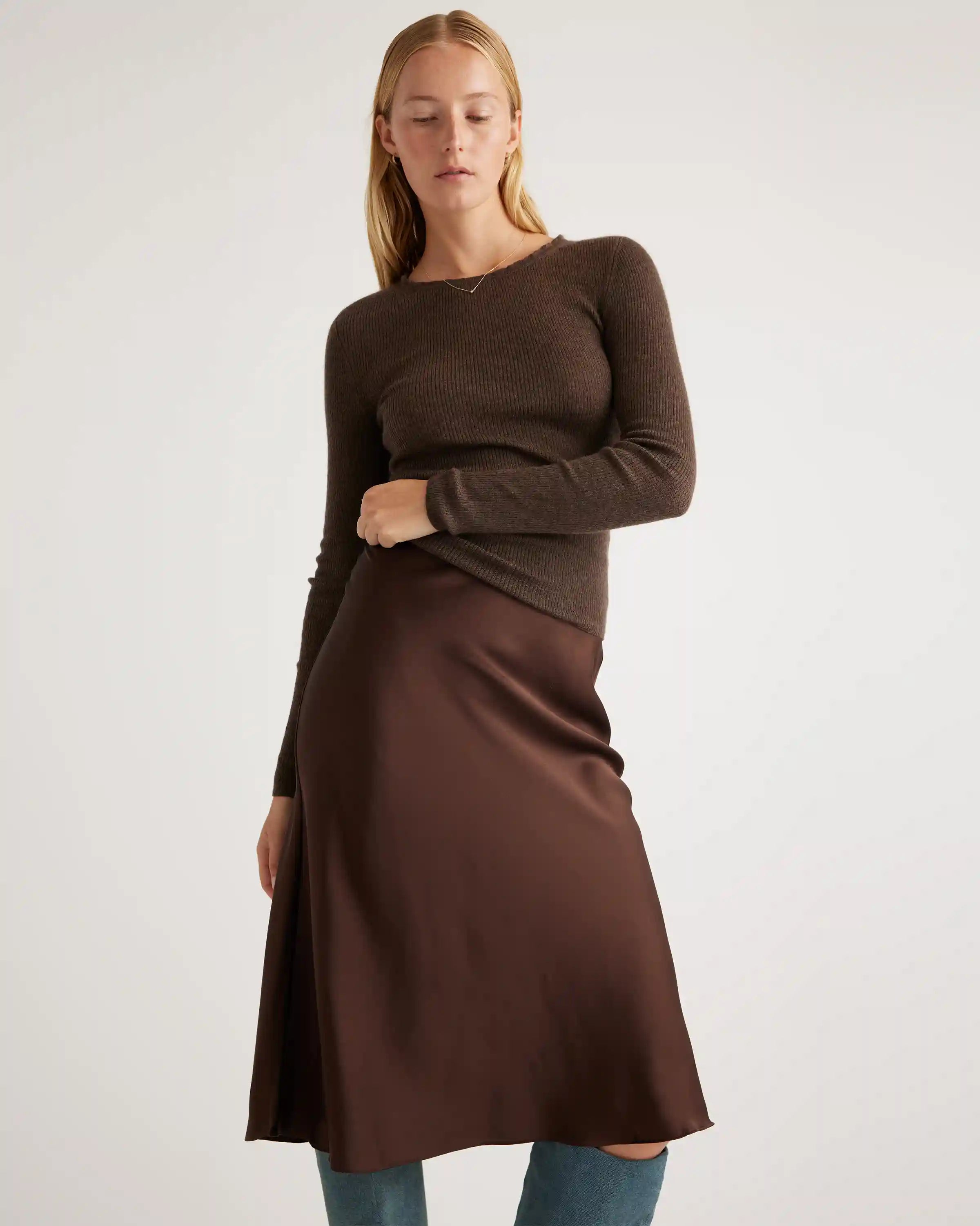 100% Washable Silk Skirt