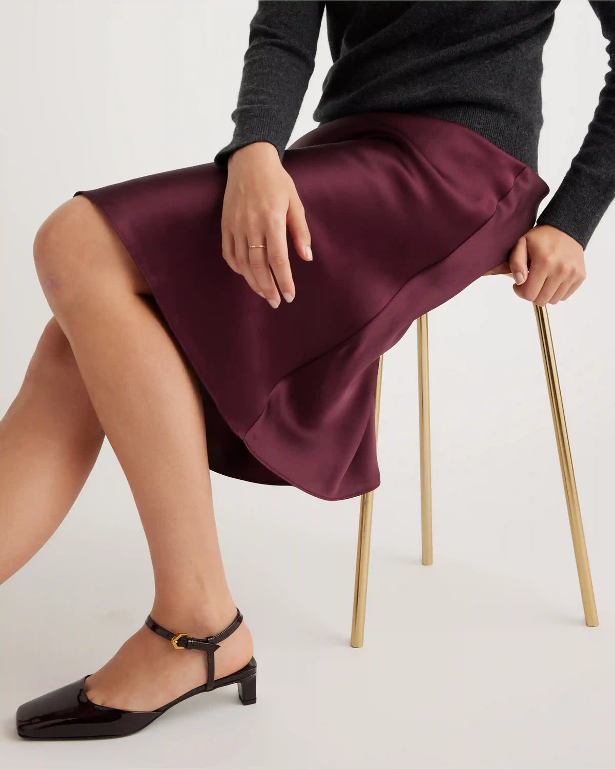 100% Washable Silk Skirt